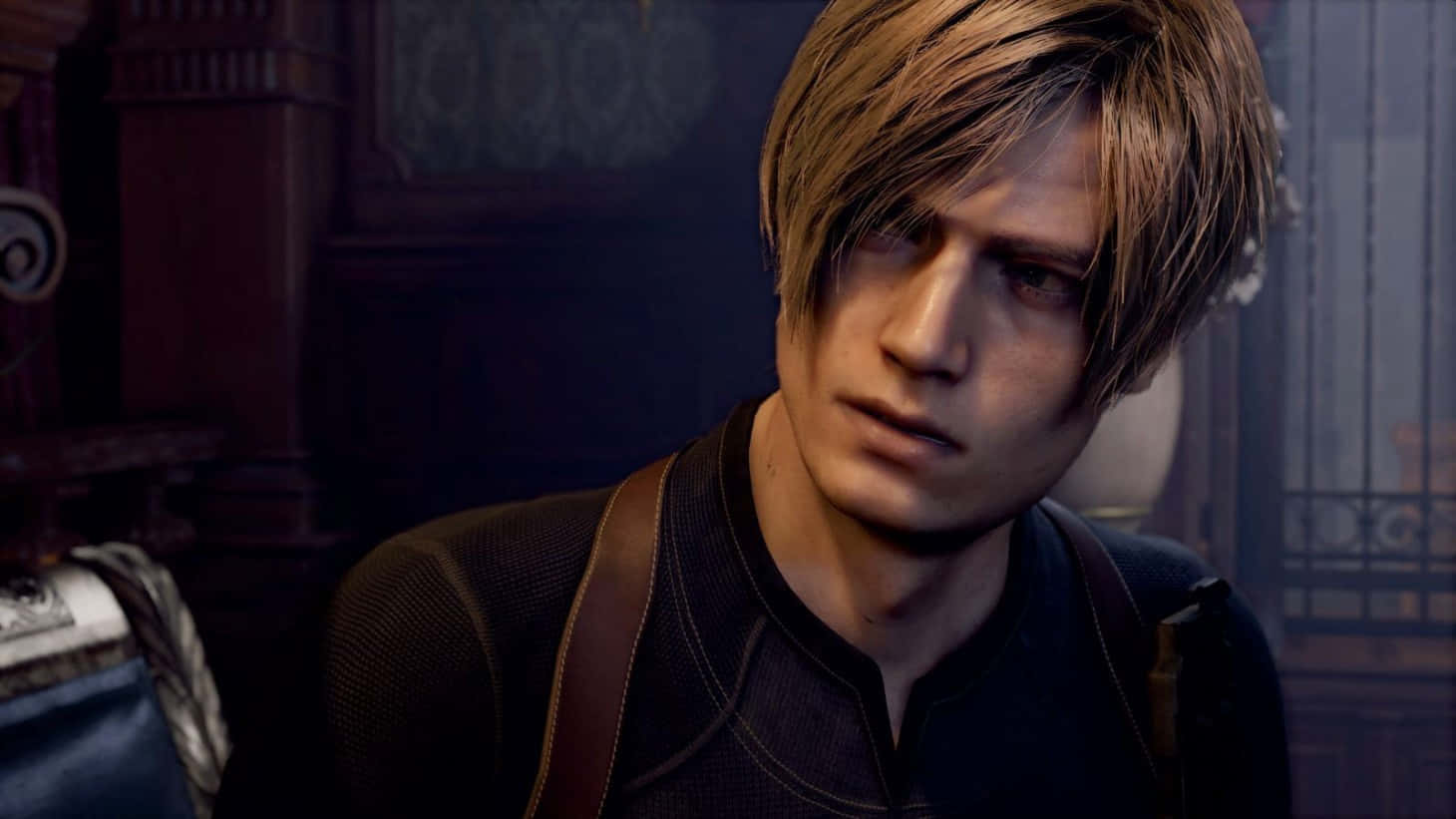 1460x821 Download Resident Evil4 Remake Leon Kennedy Wallpaper