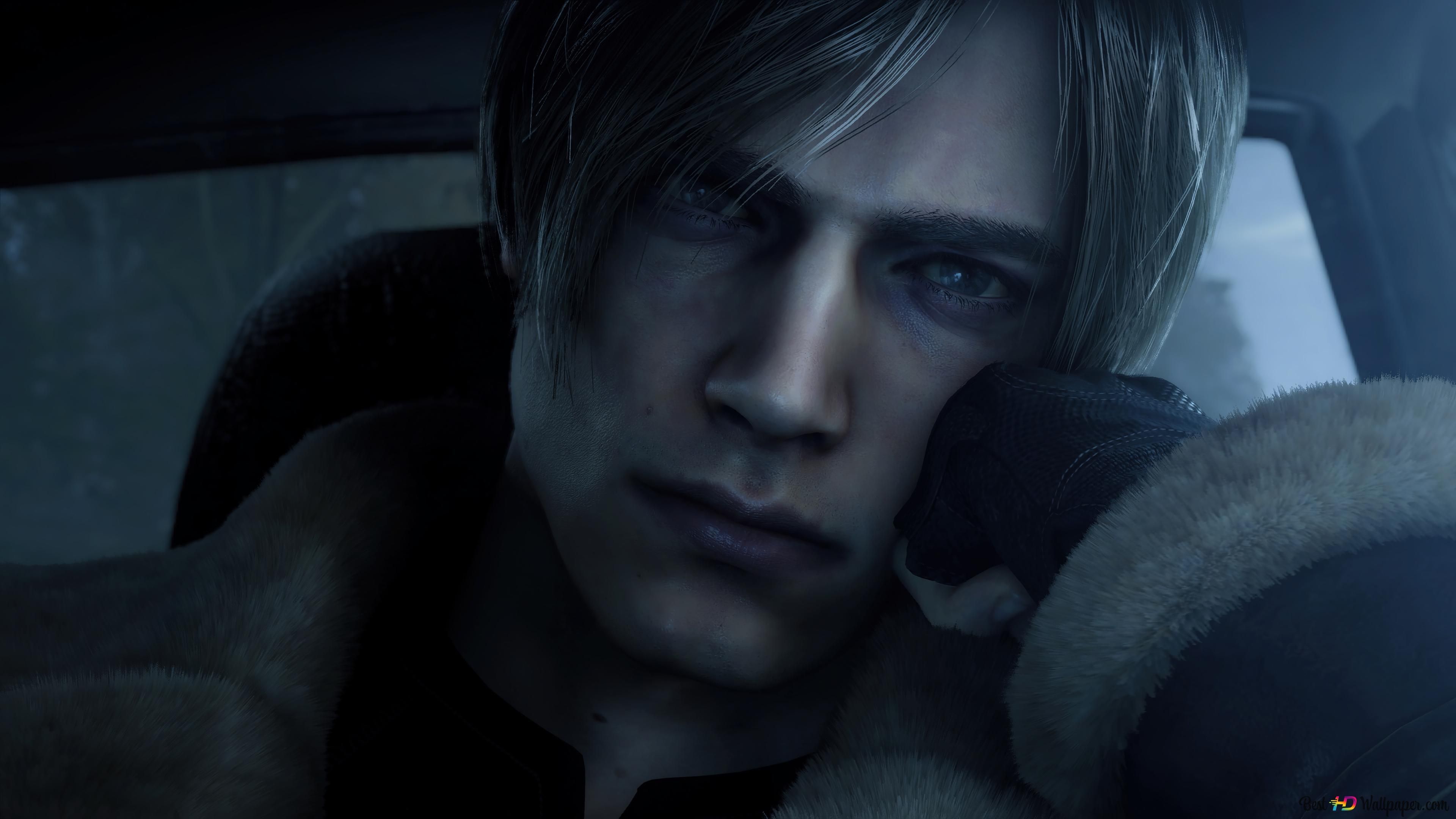 3840x2160 Leon from Resident Evil 4 Remake game 4K wallpaper download