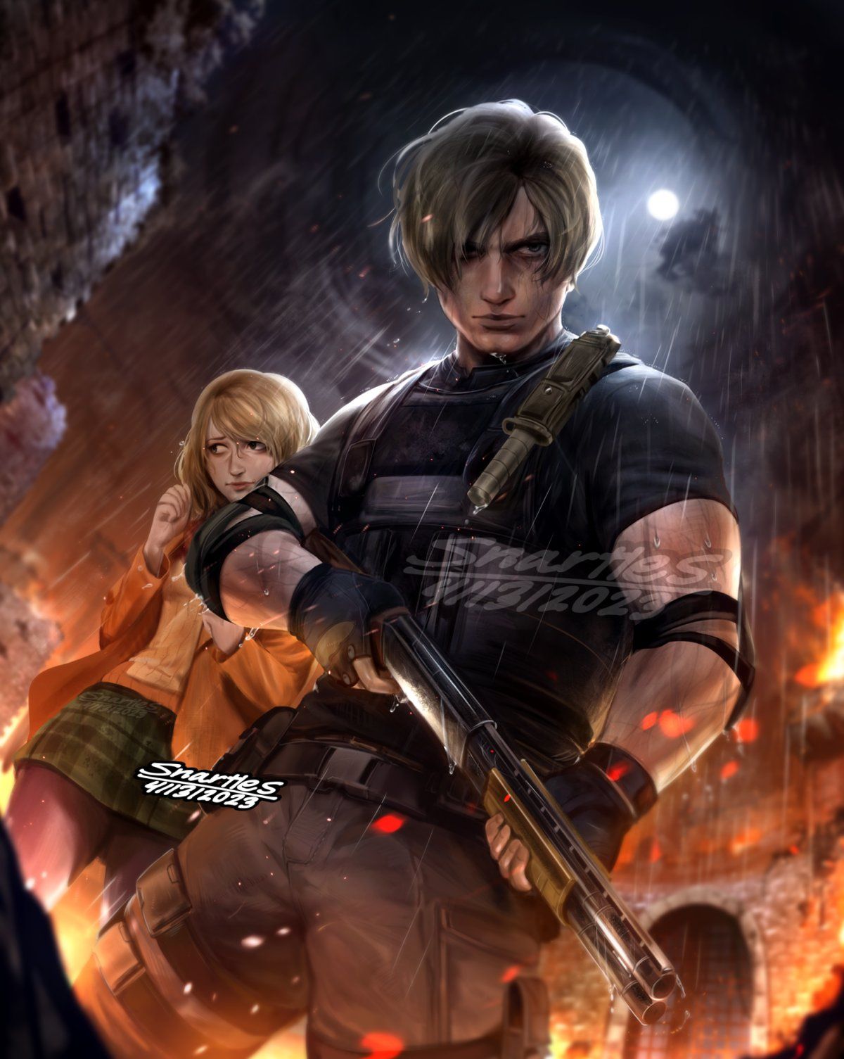 1200x1505 Leon RE4 Wallpaper