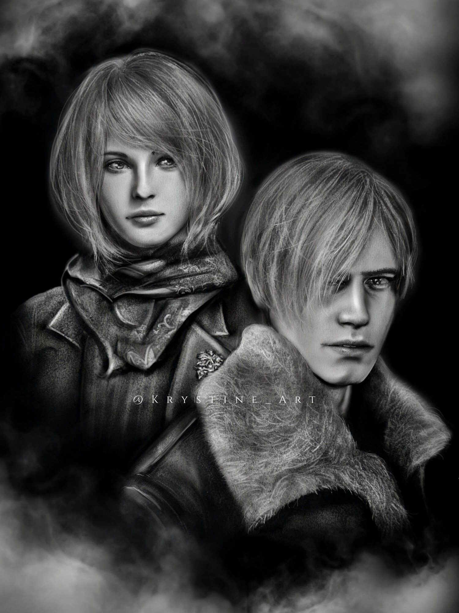 1500x2000 Leon & Ashley Evil 4 Remake