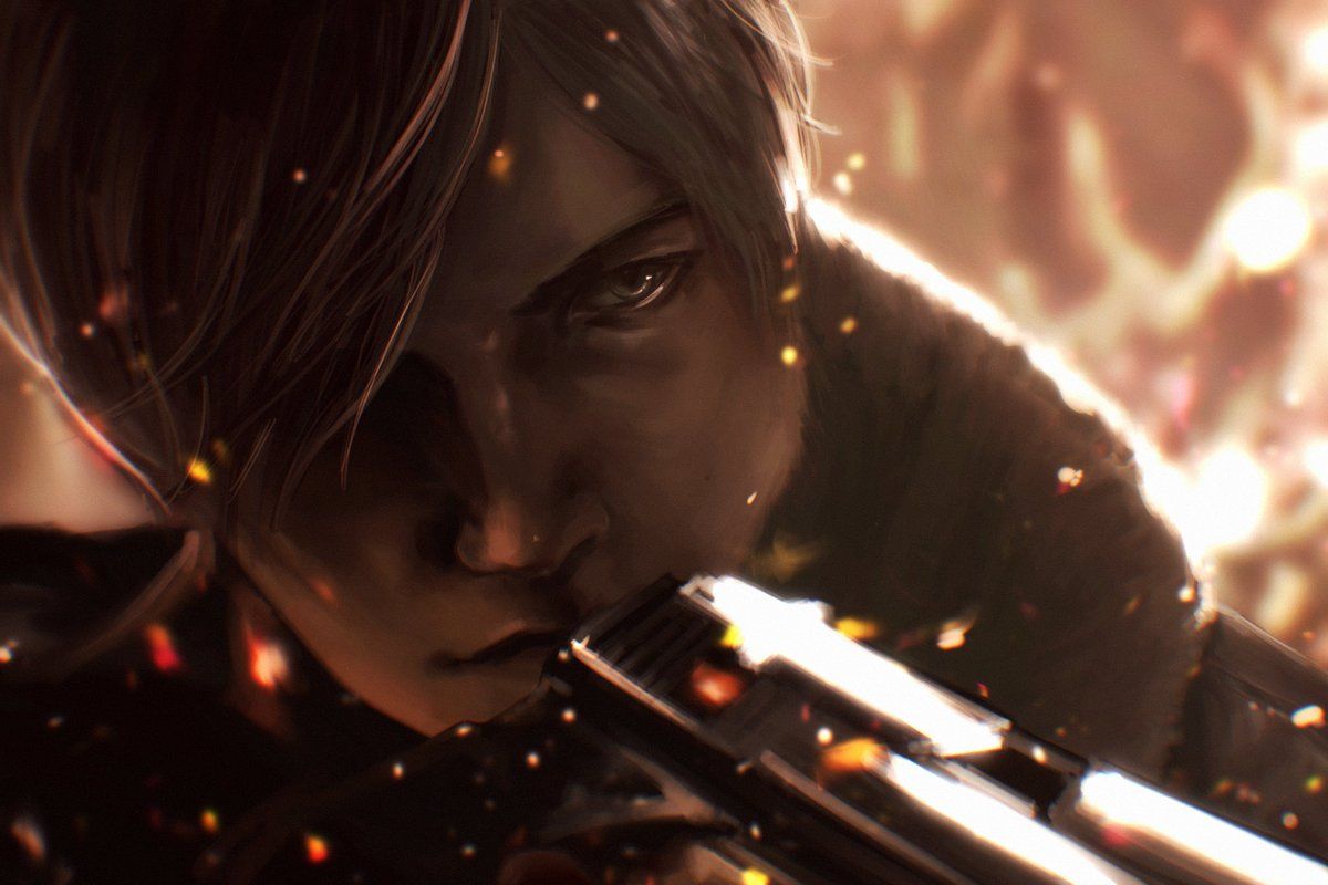 1200x800 More Resident Evil 4 remake art cuz I can't stop thinking about Leon Kennedy #ResidentEvil4Remake #ResidentEvil #LeonKennedy (LOOK I TAGGED THE RIGHT GAME THIS TIME! Never again.)