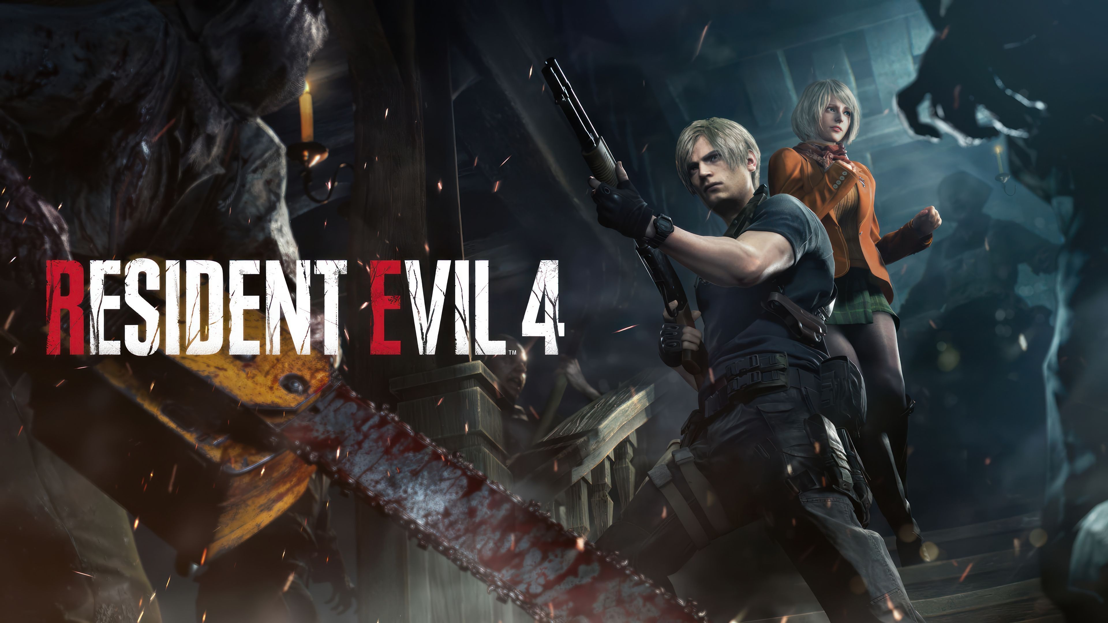 3840x2160 Resident Evil 4 Remake, Leon S. Kennedy, Ashley Graham, 4k, HD Wallpaper
