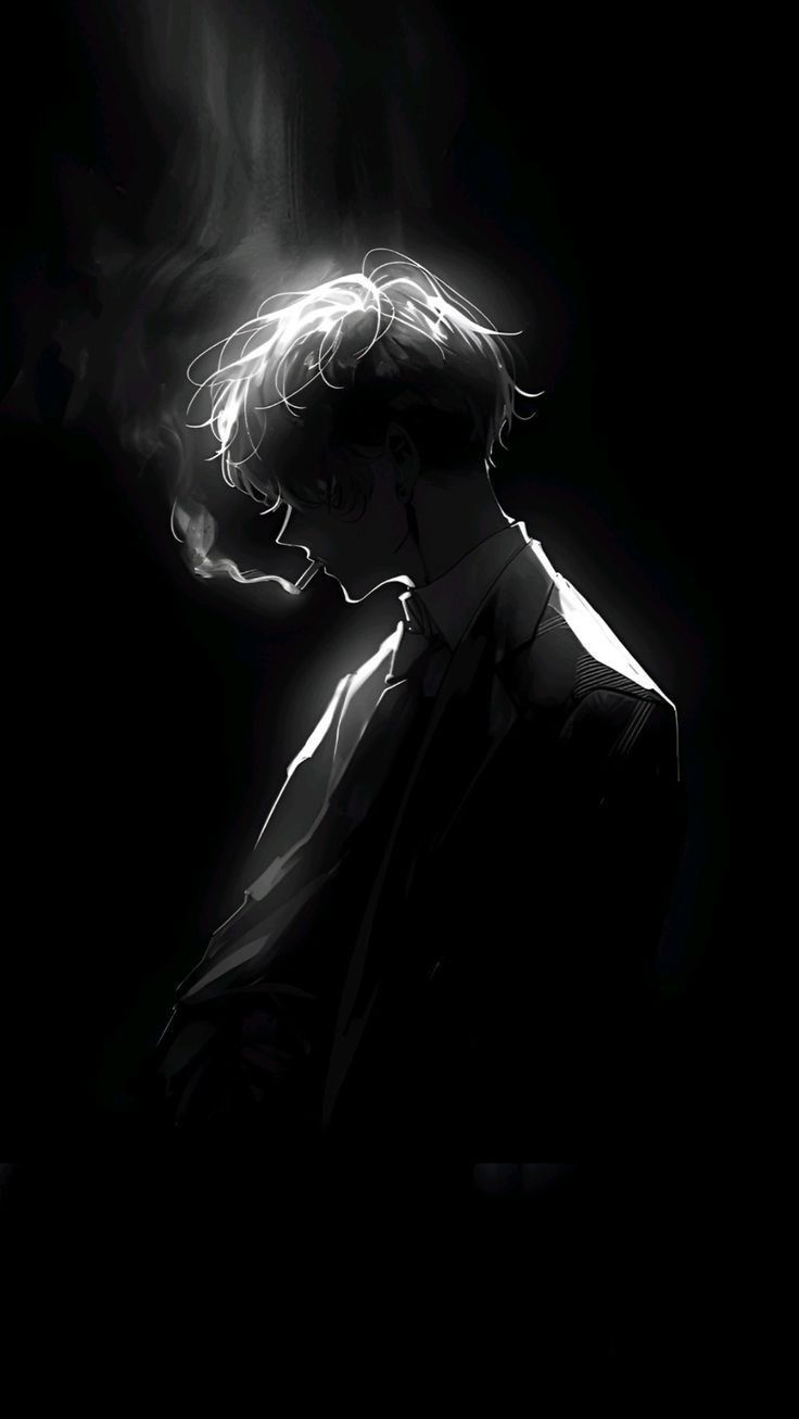 736x1307 Black wallpaper for men. Anime boy wallpaper for instagram, Dark men wallpaper, Anime photo profile dark