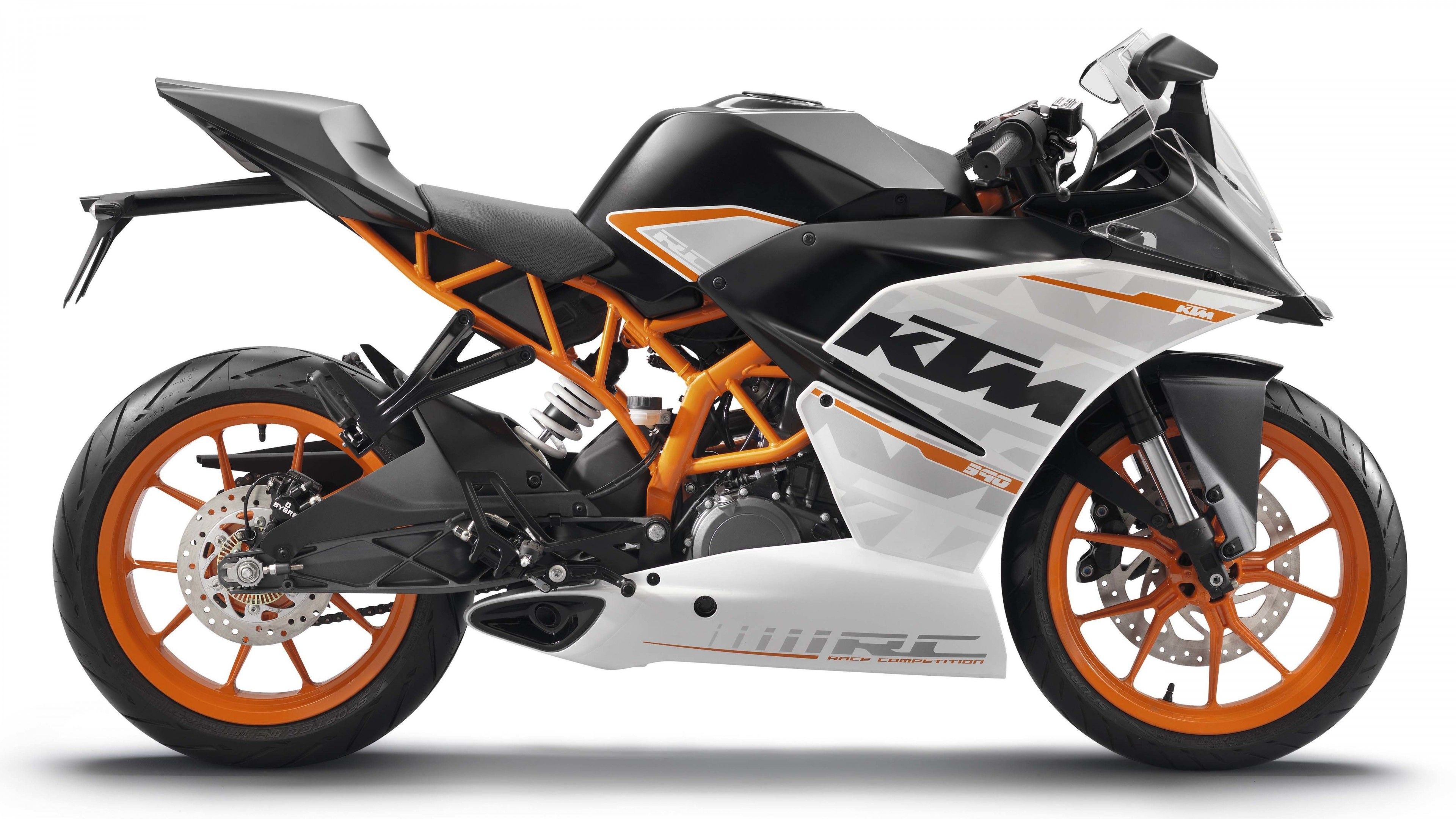 3840x2160 White 2015 KTM RC390 4K 5K HD KTM Wallpaper
