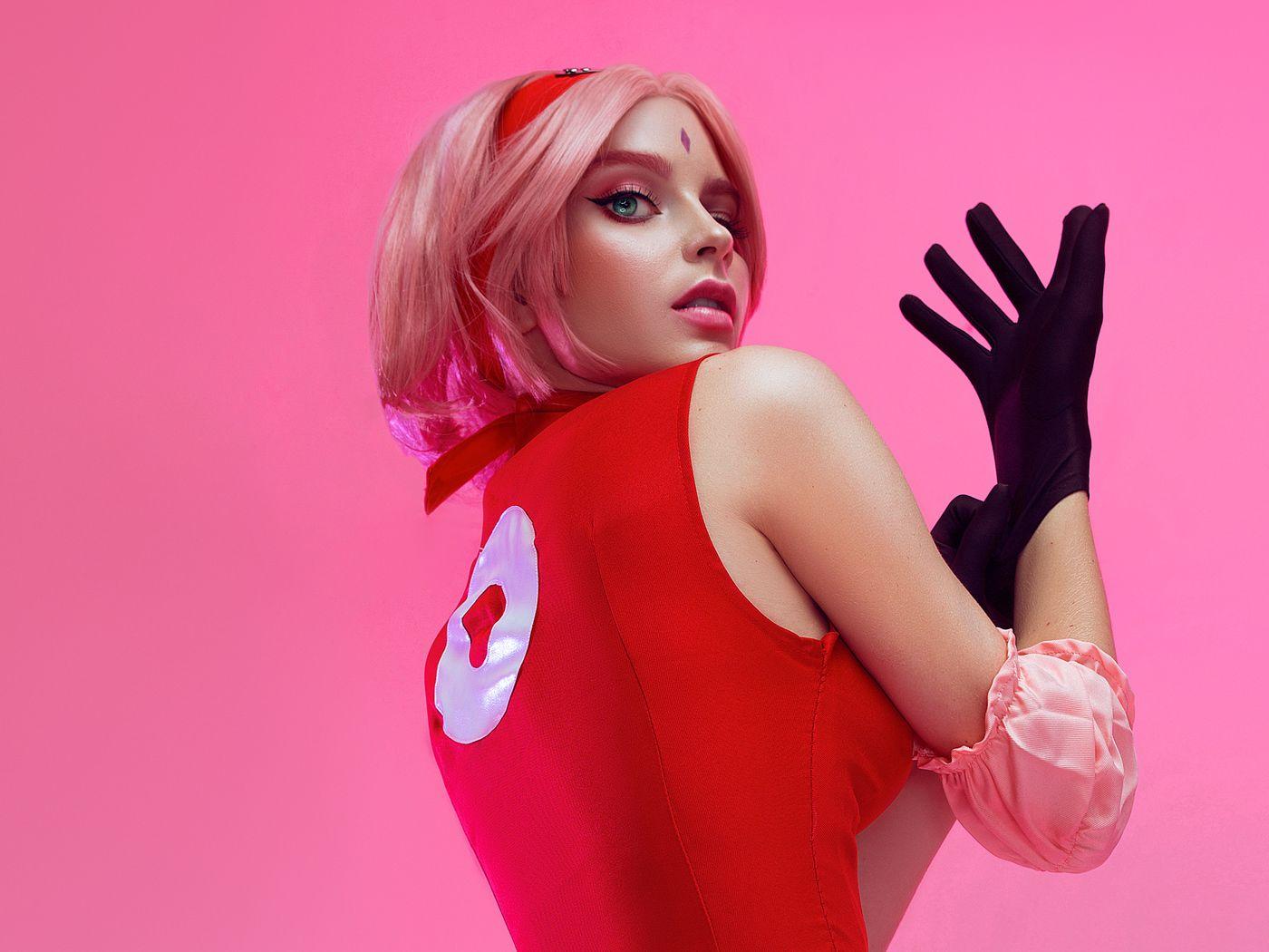 1400x1050 Sakura Haruno Cosplay 4k 1400x1050 Resolution HD 4k