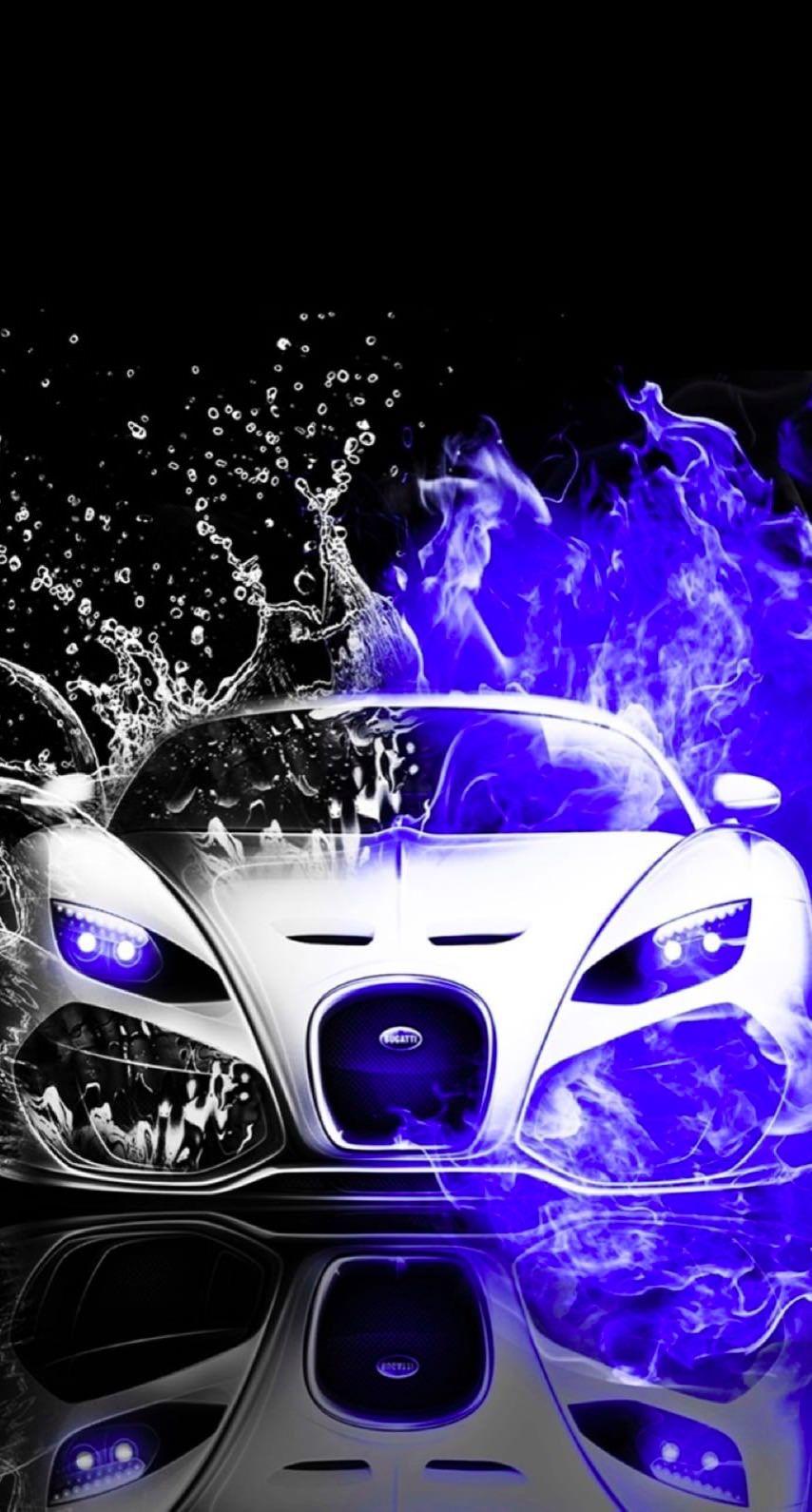 854x1590 Cool Cars Blue Water Black And White. Wallpaper.sc IPhone6s