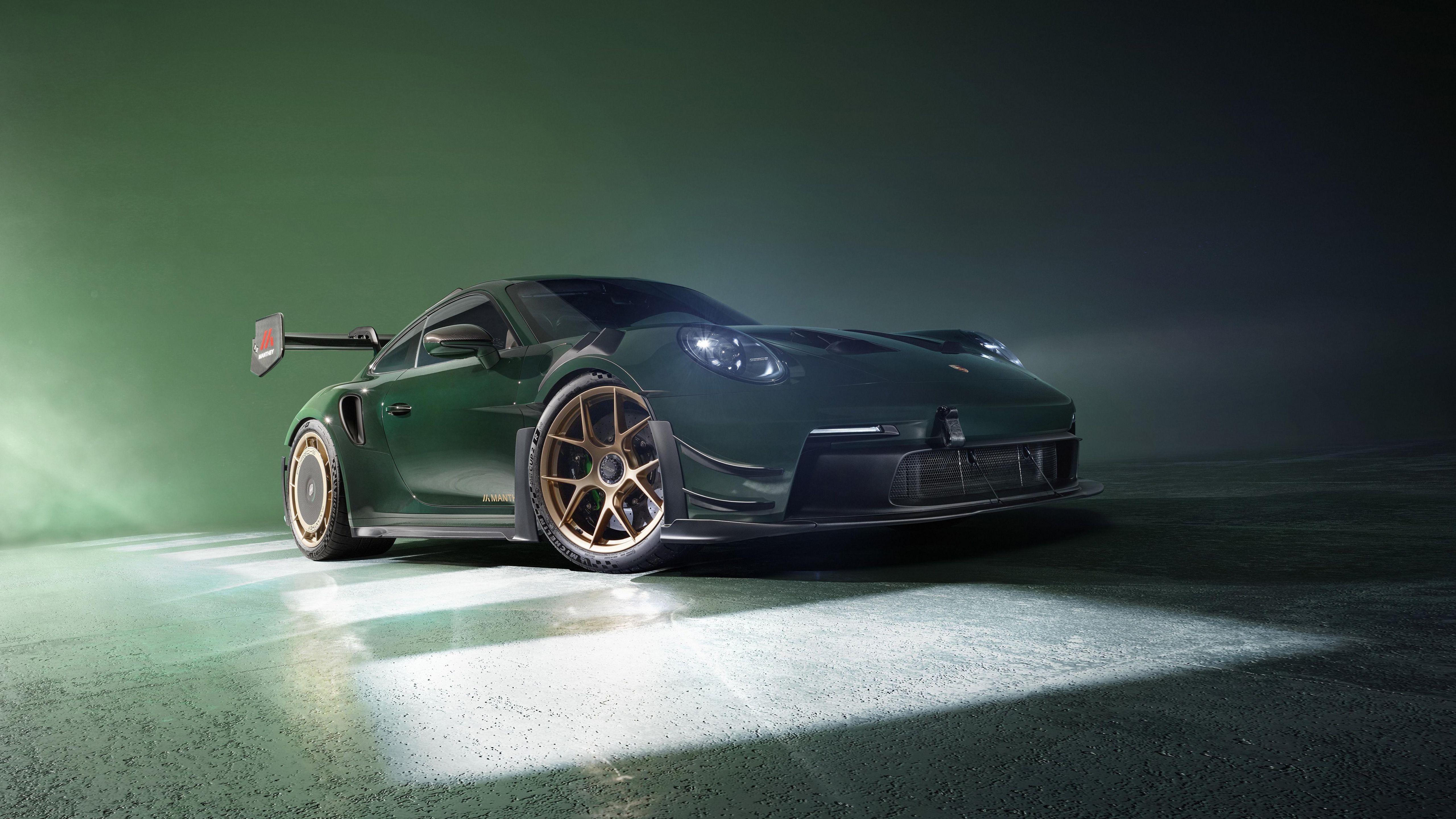 5120x2880 Porsche 911 GT3 RS Wallpaper 4K, Manthey Kit, 5K, Green aesthetic