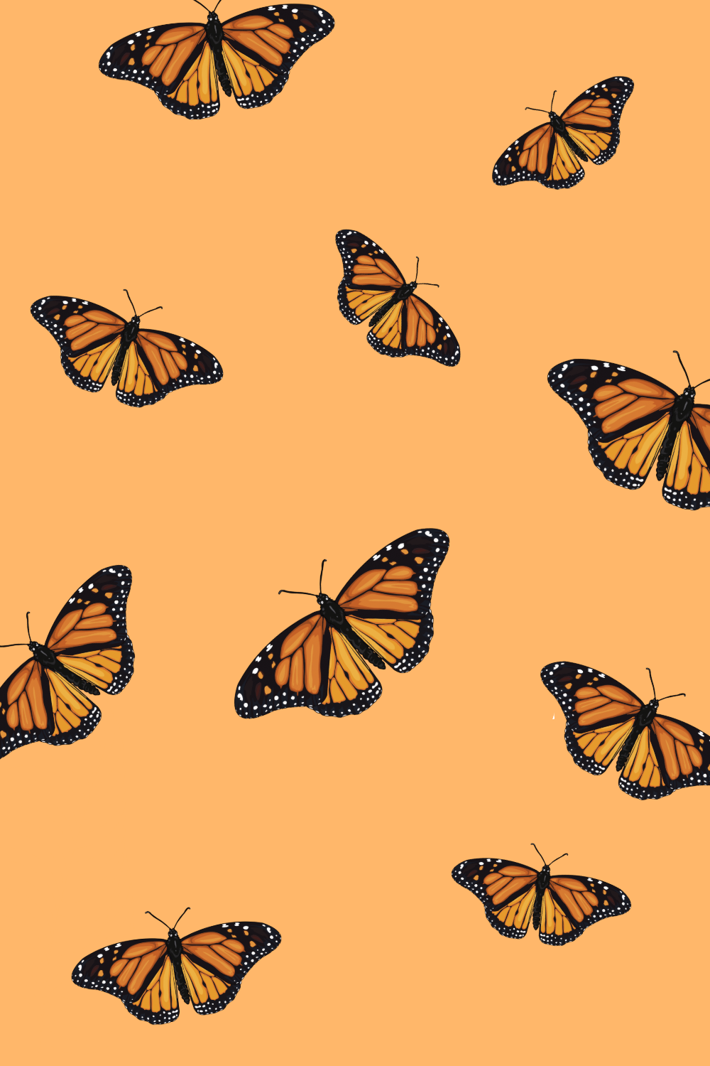 Art design yellow butterfly 640x1136 iPhone 55S5CSE wallpaper  background picture image