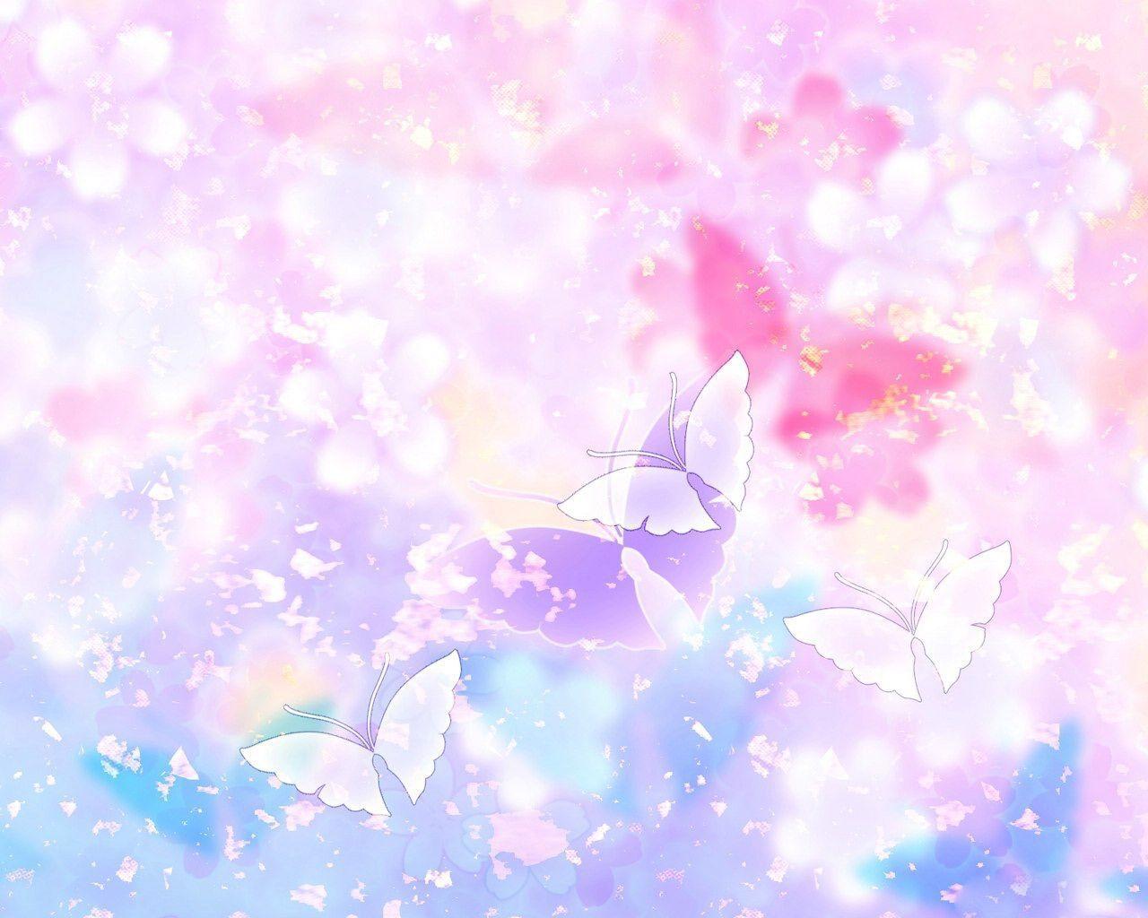 1280x1024 Butterflies Background Wallpaper