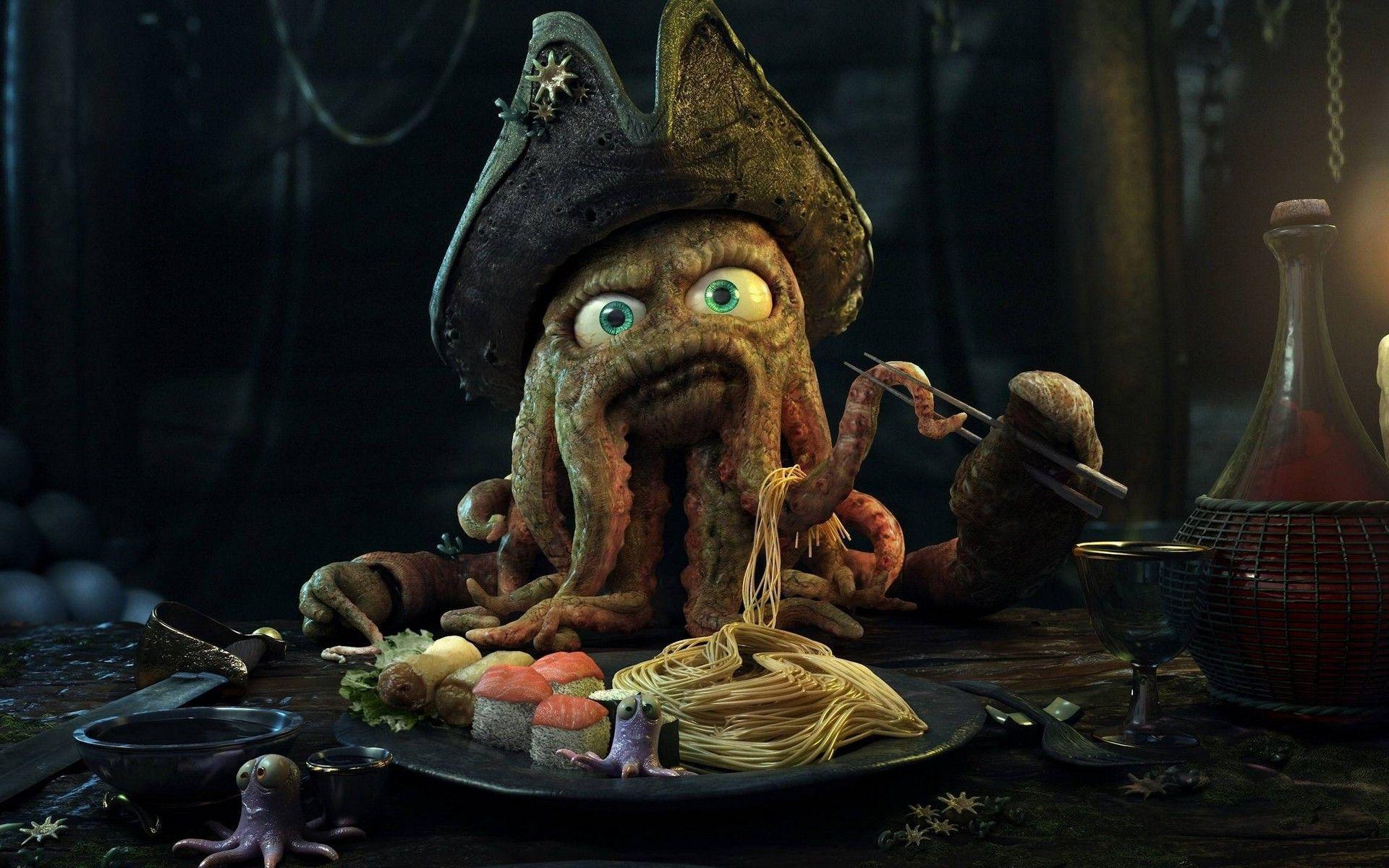 1920x1200 pirates of the caribbean davy jones Wallpaper HD / Desktop