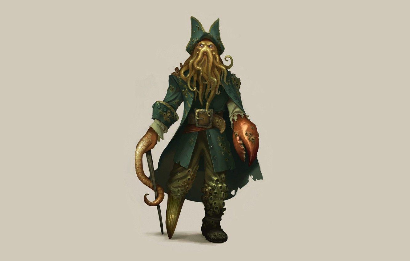 1332x850 Wallpaper octopus, tentacles, Pirates of the Caribbean, octopus