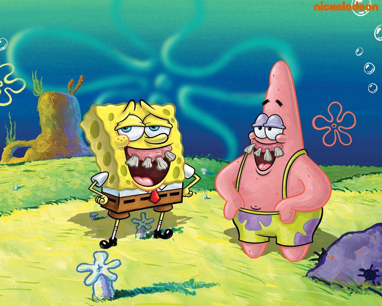 1280x1024 Ugly Spongebob Wallpaper