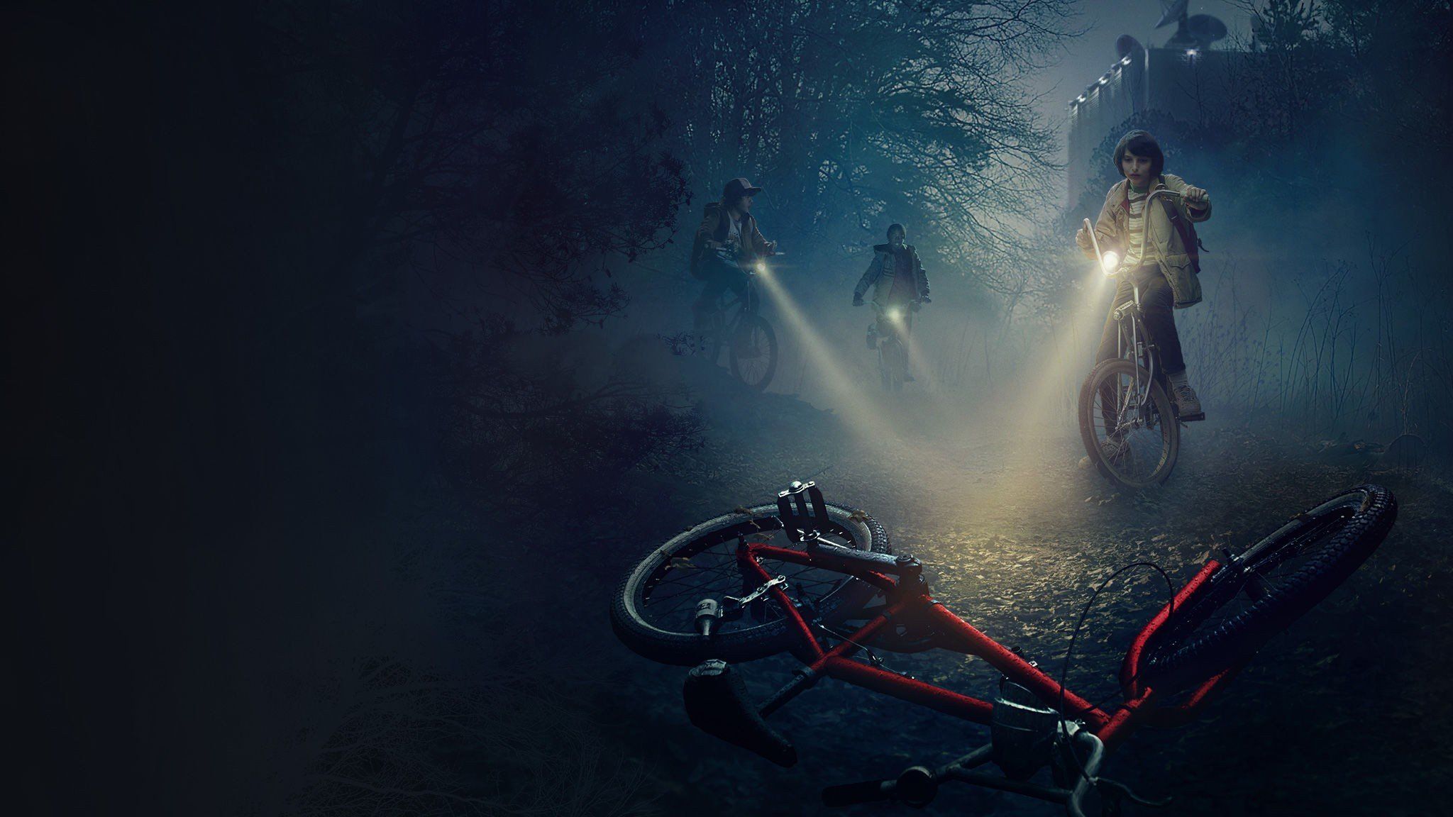 2048x1152 Stranger Things, Bicycle, TV, Netflix Wallpaper HD / Desktop and Mobile Background