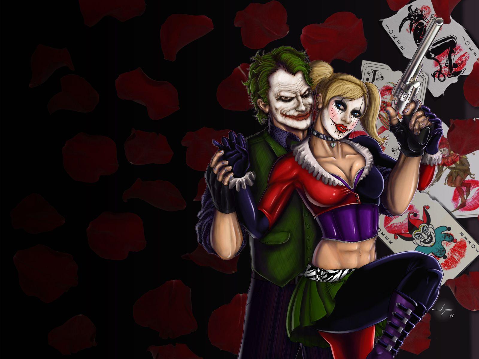 1600x1200 Harley Quinn And Joker Wallpaper HD :