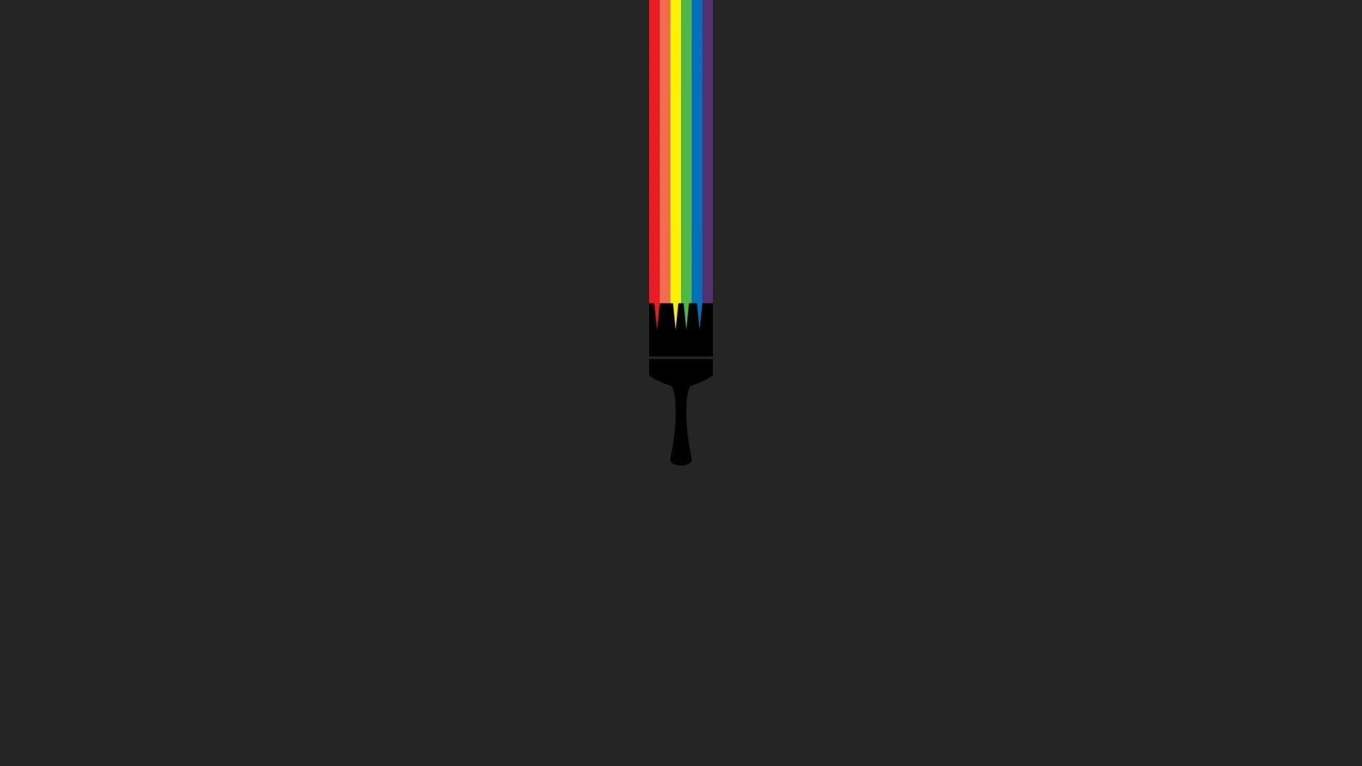 1920x1080 Minimalistic Paint Brush desktop PC and Mac wallpaper
