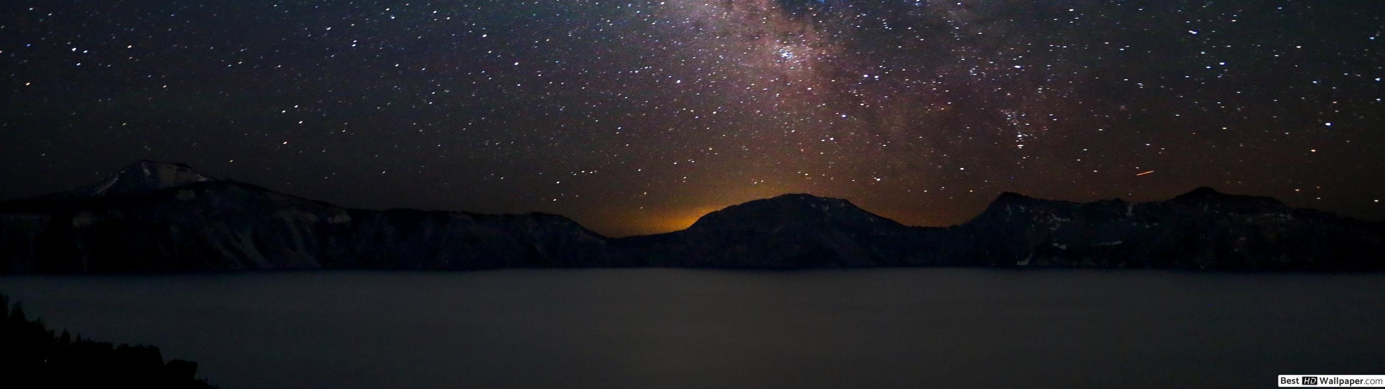 2732x768 Stargazing HD wallpaper download