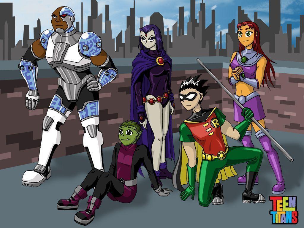 1024x768 Teen Titans Wallpaper