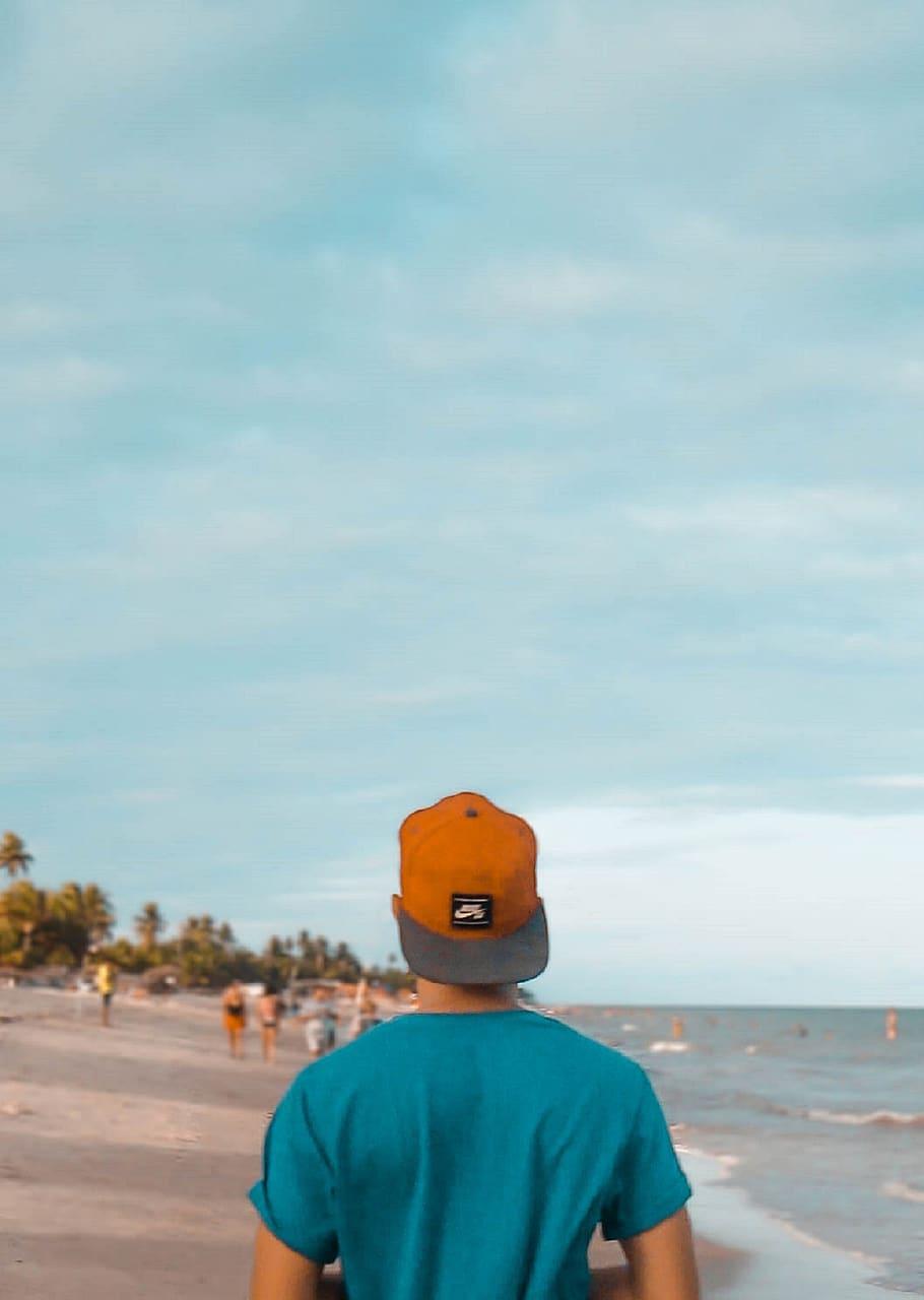 910x1280 HD wallpaper: beach, back, aesthetic, walking, wallpaper, golden