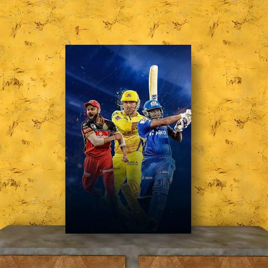 894x894 DivineDesigns Rohit, Dhoni and Kohli Poster for Room & Office (12 Inch X 18 Inch, Rolled) Multicolor : Amazon.in: Home Improvement