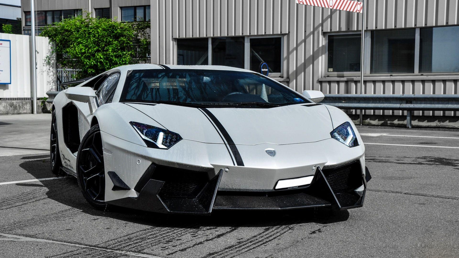 1920x1080 Car White Lamborghini Aventador wallpaperx1080