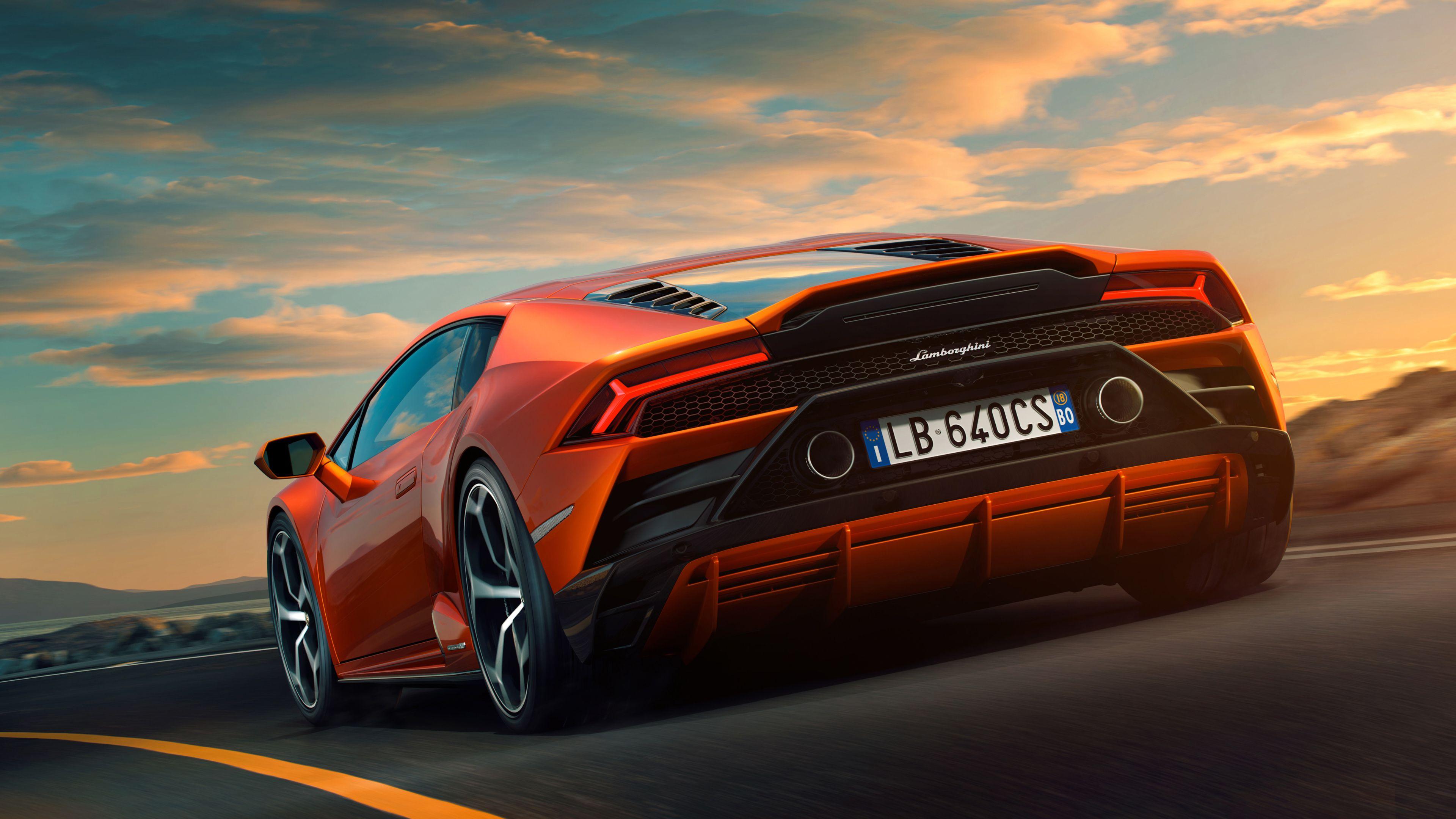 3840x2160 Wallpaper 4k Lamborghini Huracan EVO 2019 Rear 4k 4k Wallpaper