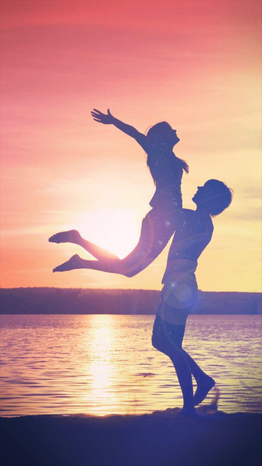 1080x1920 Sunset Cp Lovers Romantic iPhone 8 Wallpaper Love Wallpaper