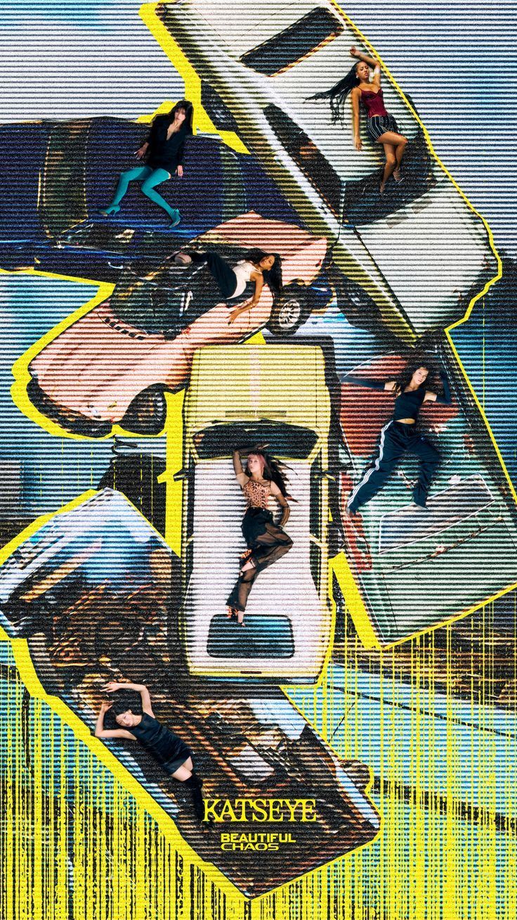 736x1308 KATSEYE. BEAUTIFUL CHAOS Wallpaper