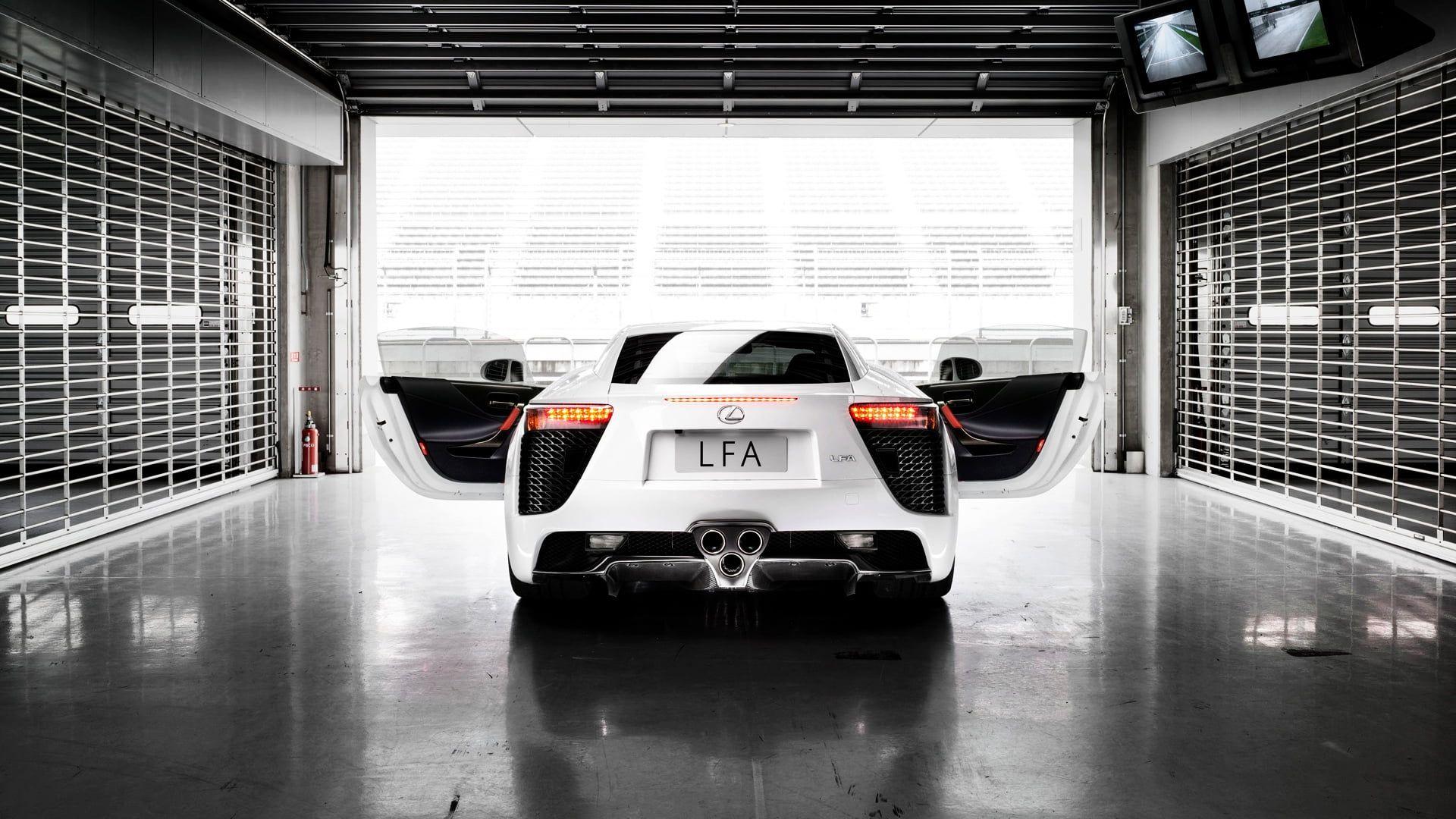 1920x1080 White Lexus car, Lexus, LFA, car, white cars HD wallpaper