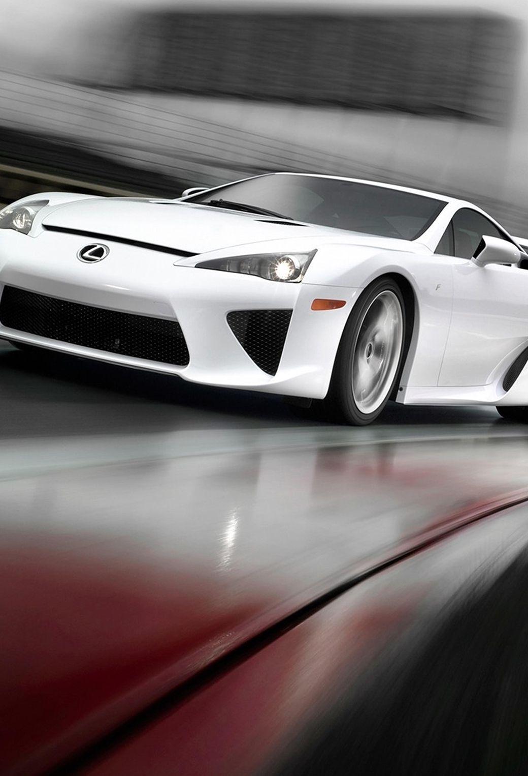 1040x1526 White Lexus LFA Wallpaper for iPhone X, 6