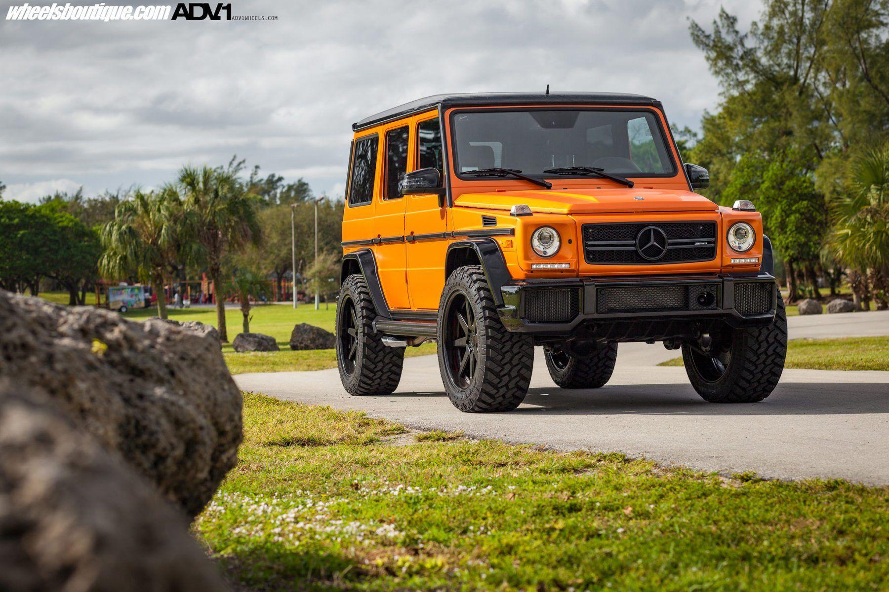 1800x1200 Fire Orange Mercedes Benz G63 AMG Gets Some New Shoes