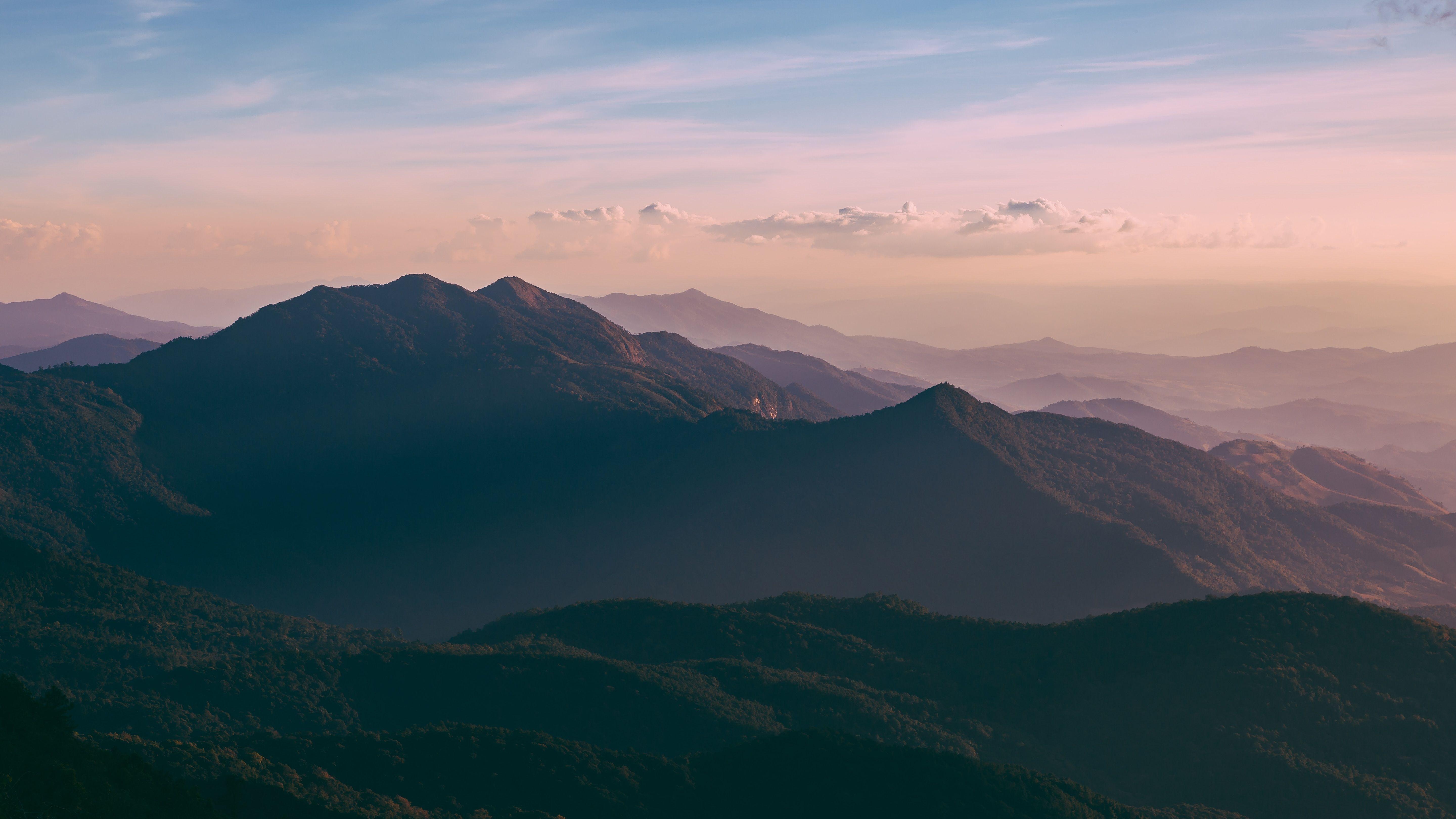 5760x3240 Wallpaper Mountains, Cliff, Peak, Doi Inthanon, Thailand, 5K
