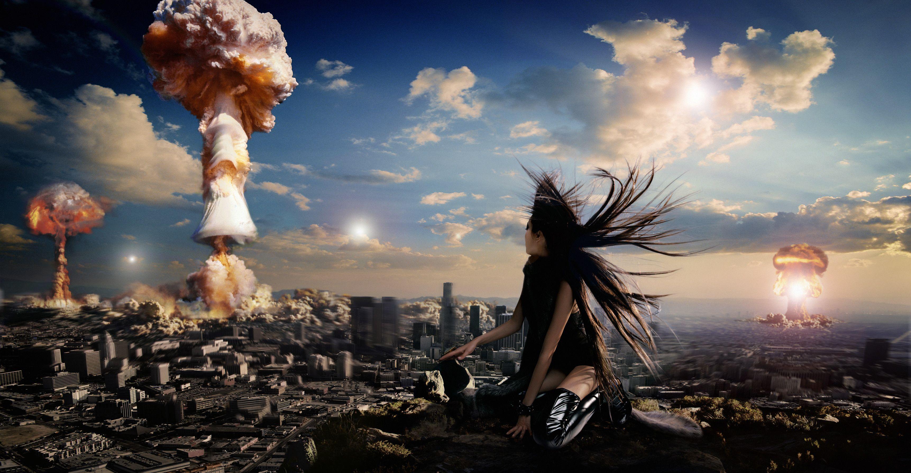 3445x1792 Nuclear War Wallpaper