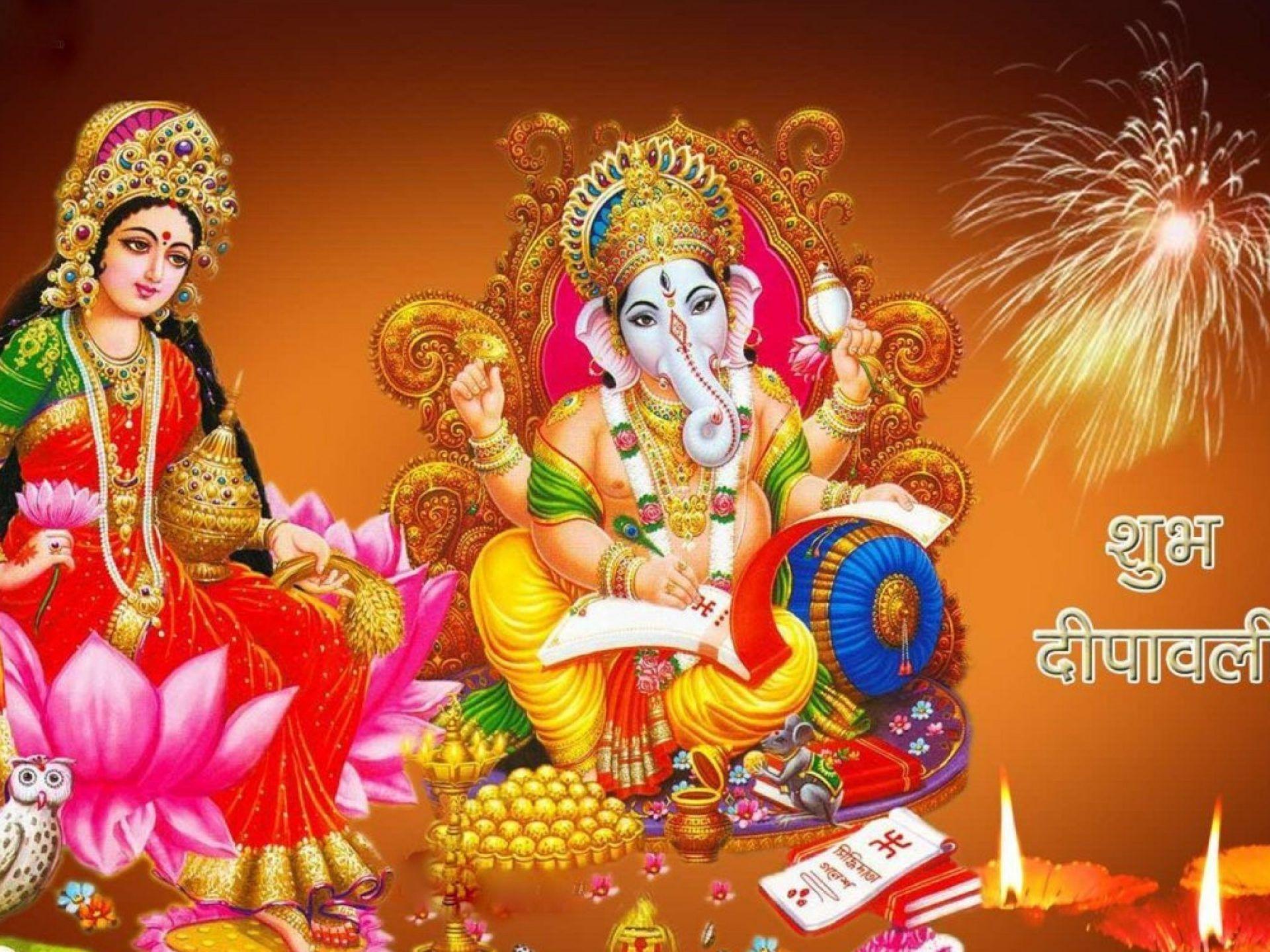 1920x1440 Goddess Lakshmi And Lord Ganesha Picture Hindu Wallpaper 2880x1800 :