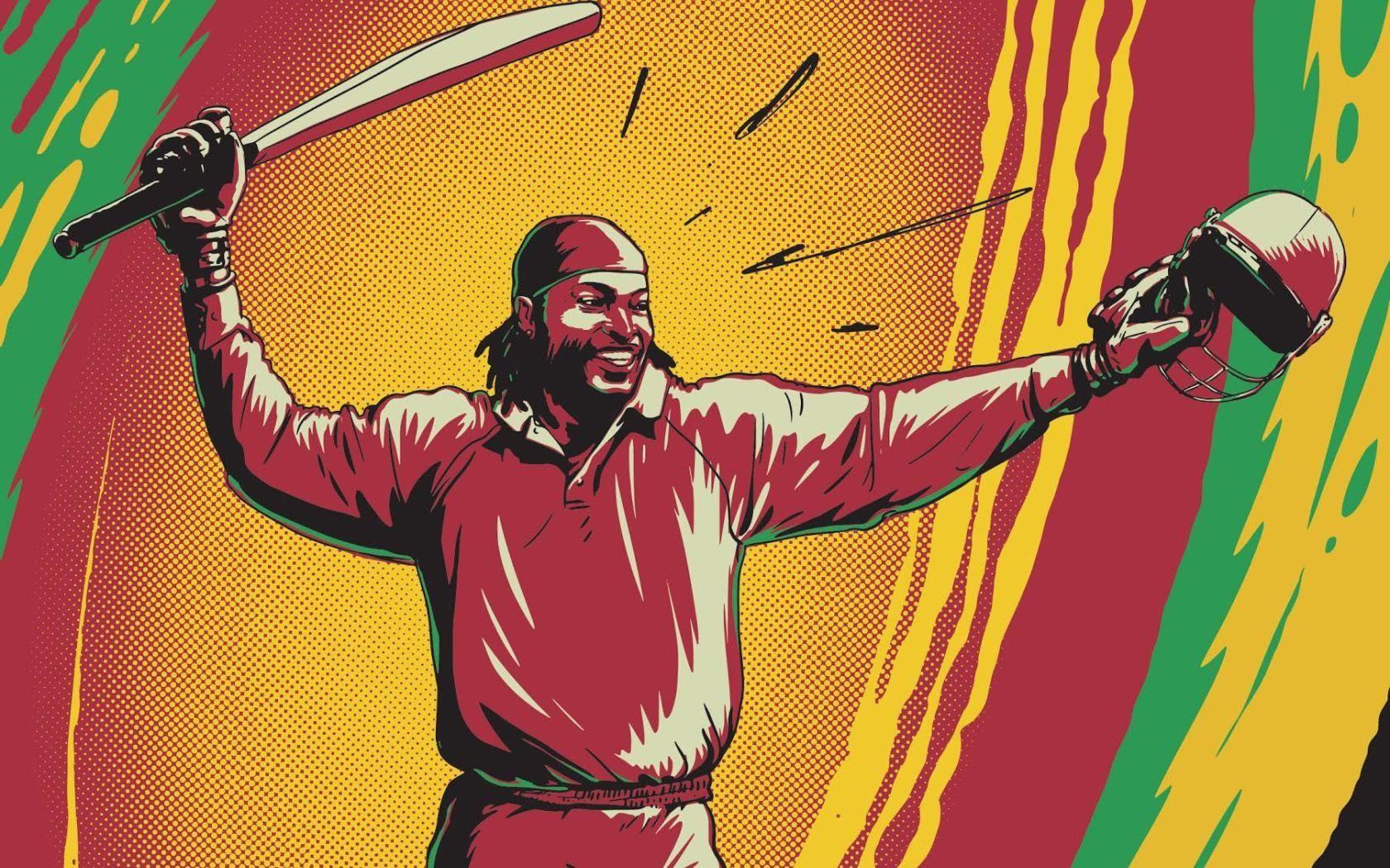 1680x1050 Chris Gayle 2015 Wallpaper