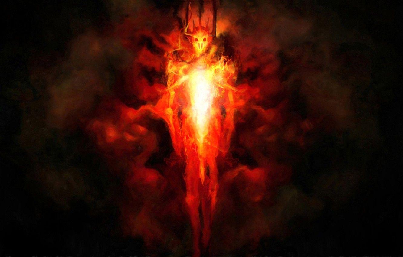 1332x850 Wallpaper Figure, art, The hobbit, Necromancer, Sauron, Dol Guldur