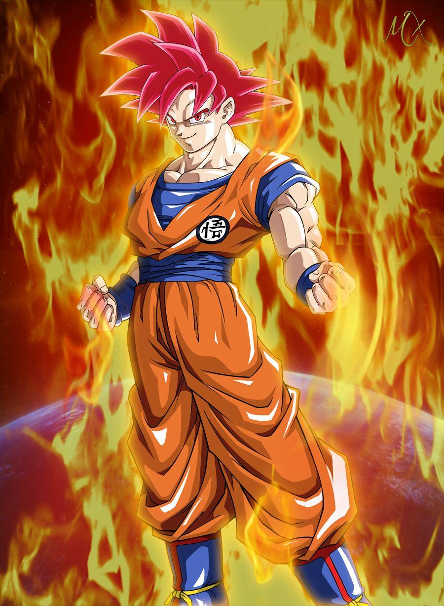 Dragon Ball Z Goku Super Saiyan God Wallpapers Top Free