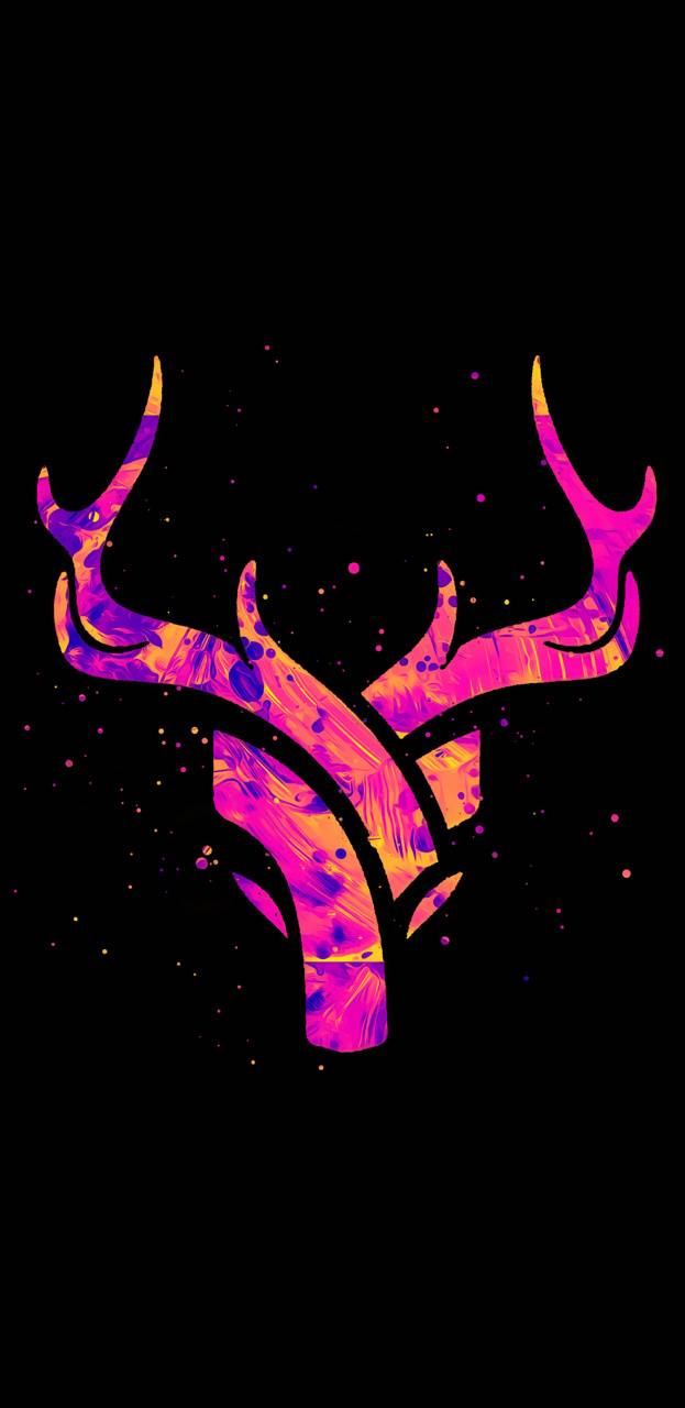 623x1280 Deer Abstract Amoled wallpaper