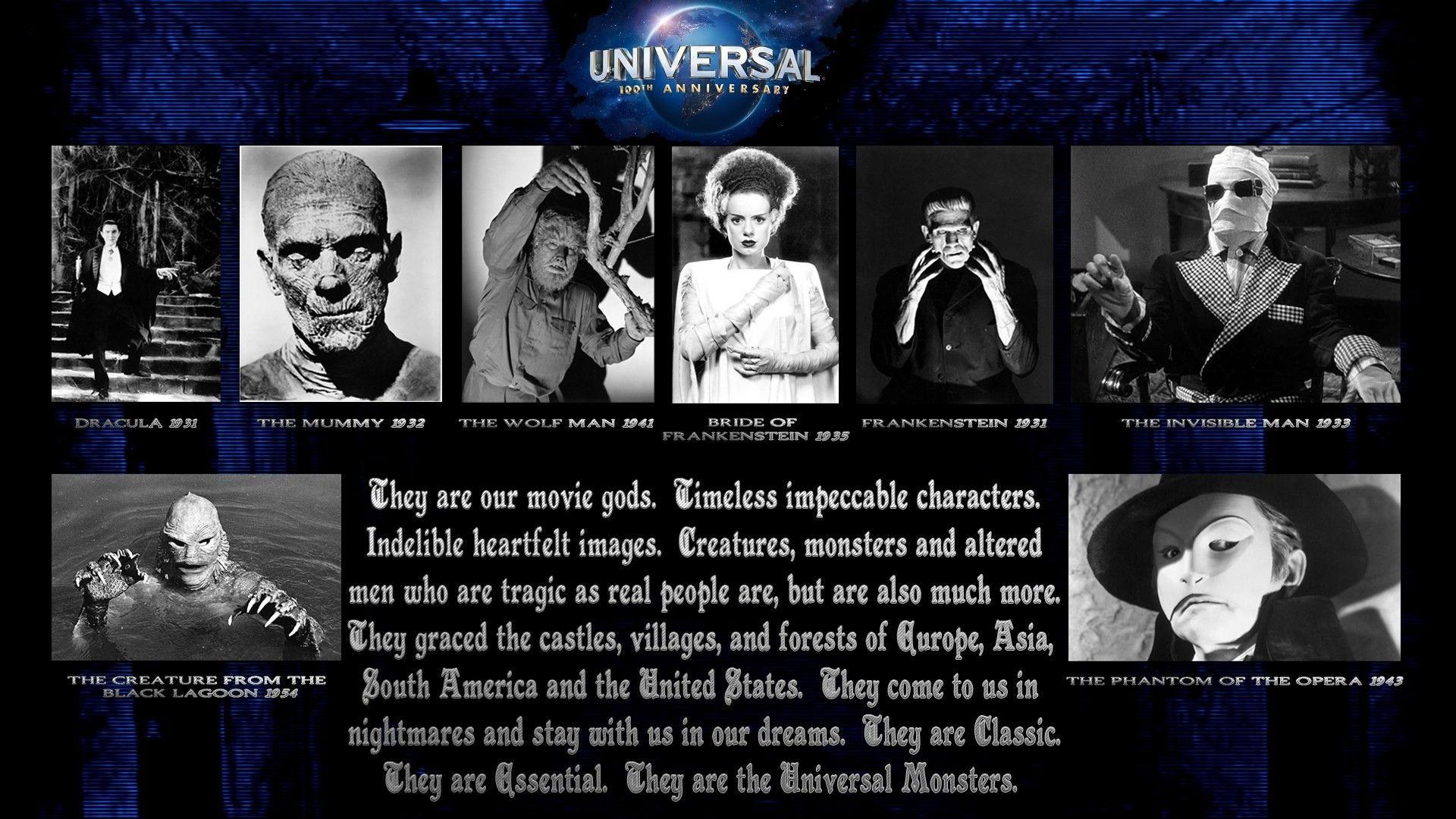 1920x1080 Classic Universal Monsters Wallpaper