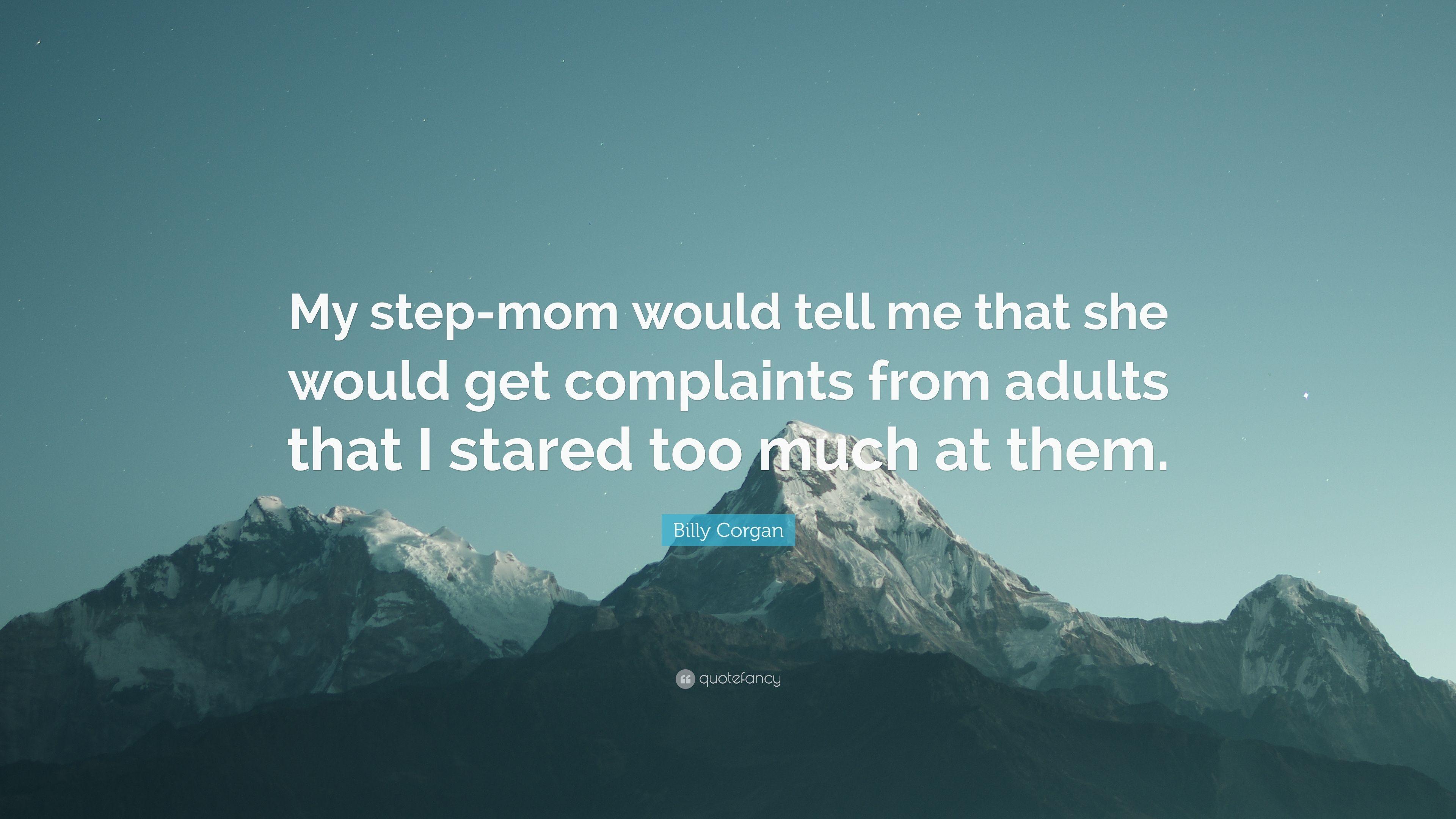 3840x2160 Billy Corgan Quote: “My Step Mom Would Tell Me That She Would Get Complaints From Adults