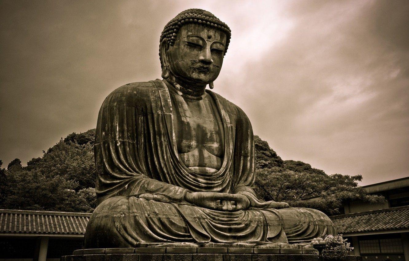 1332x850 Wallpaper statue, Buddha, Buddhism, Siddhartha Gautama image for desktop, section разное