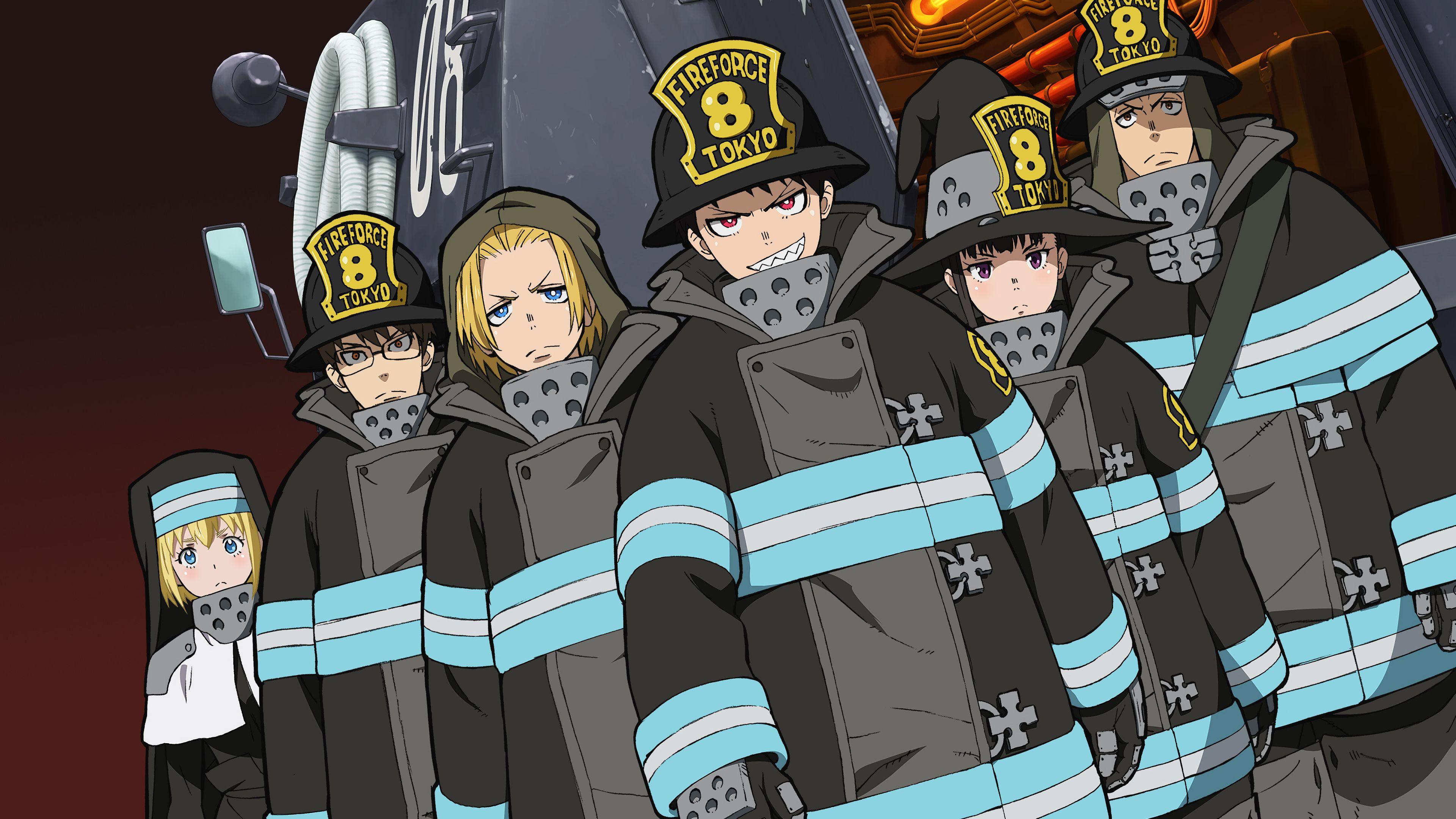 Shinra Kusakabe  Fire Force 2K wallpaper download