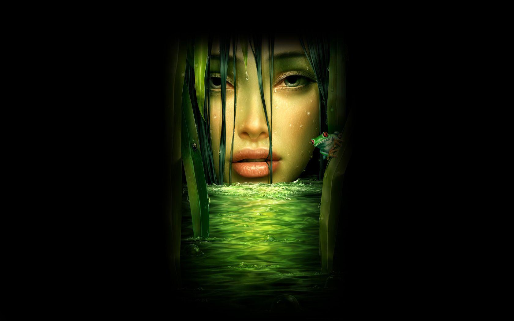 1680x1050 Black Female Wallpaper