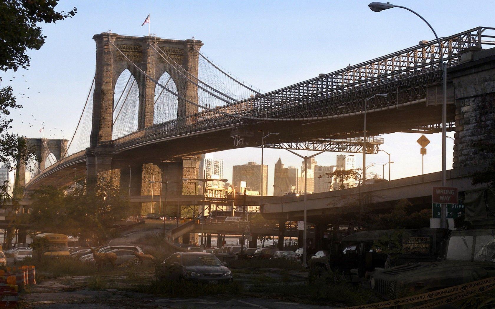 1680x1050 Quarantine, Post York, Bridge, Aesthetic, New, Gray, Apocalyptic