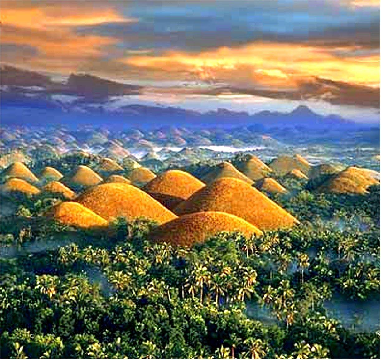 1222x1154 This is the Chocolate Hills of Bohol, Philippines!. Bohol