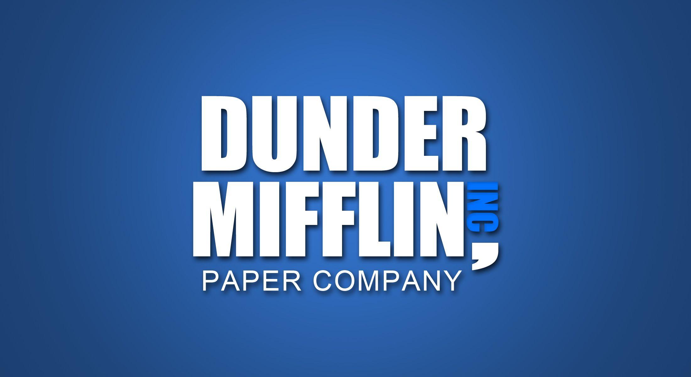 Download The Office cast at Dunder Mifflin's reception desk Wallpaper