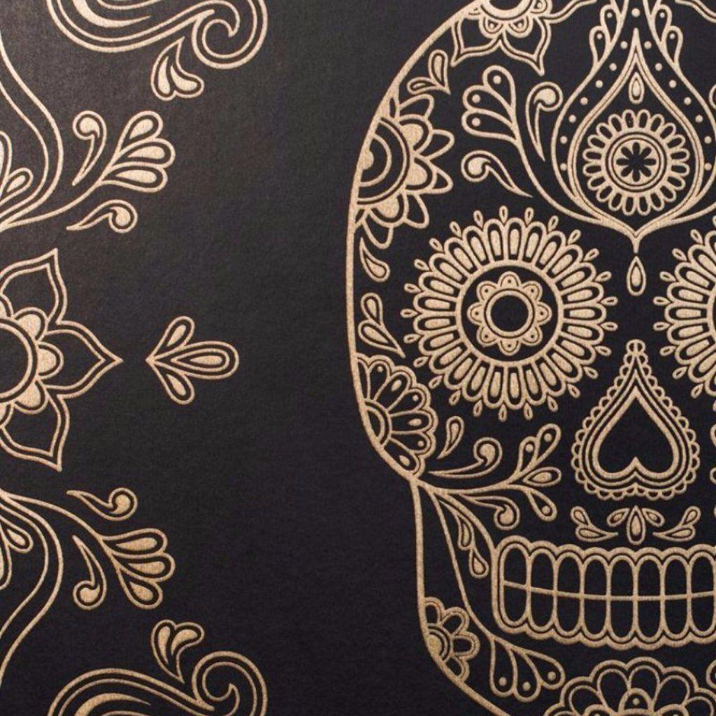 1024x1024 Sugar Skull Wallpaper HD iPhone Wallpaper