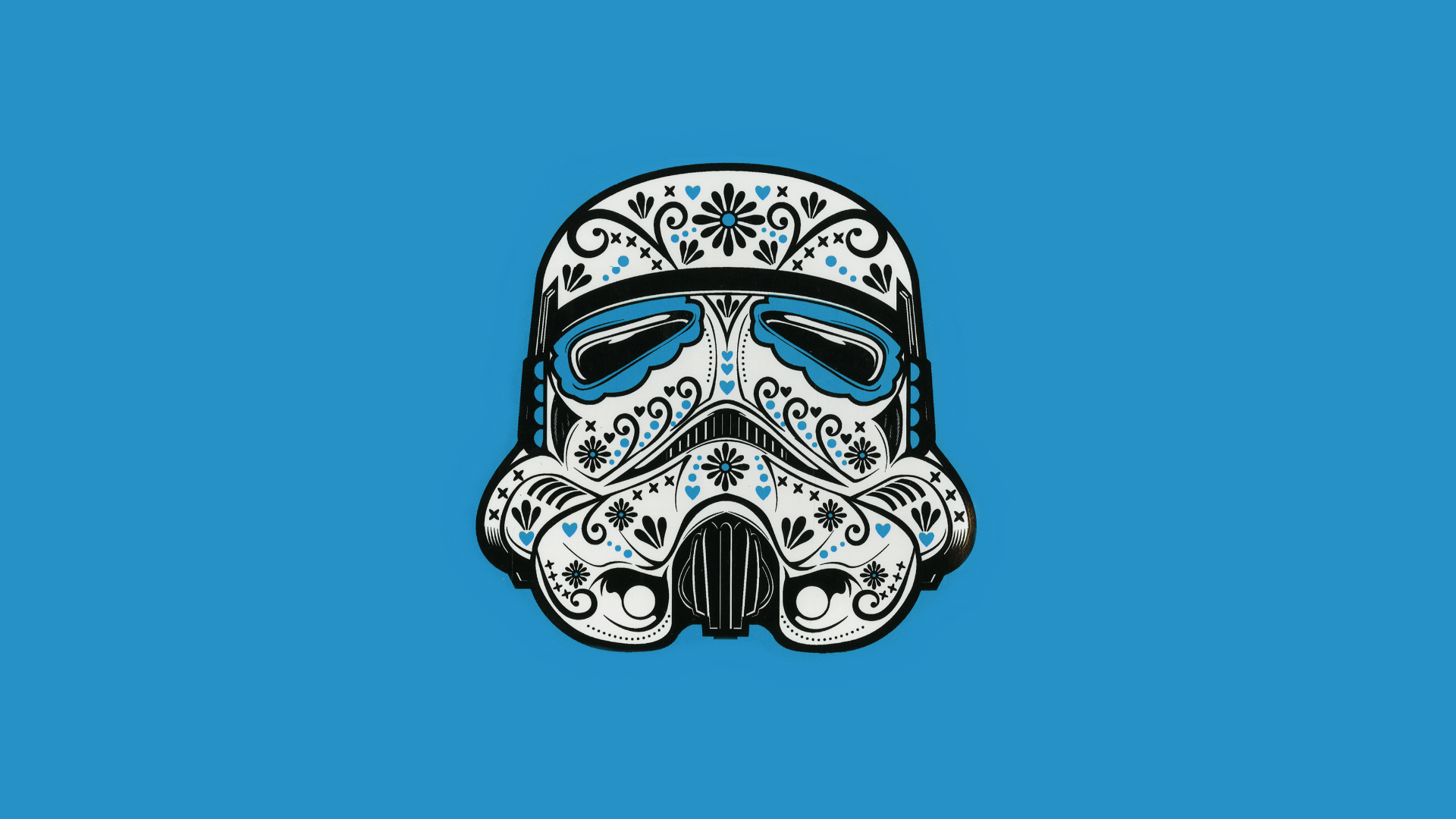 1920x1080 Sugar skull stormtrooper