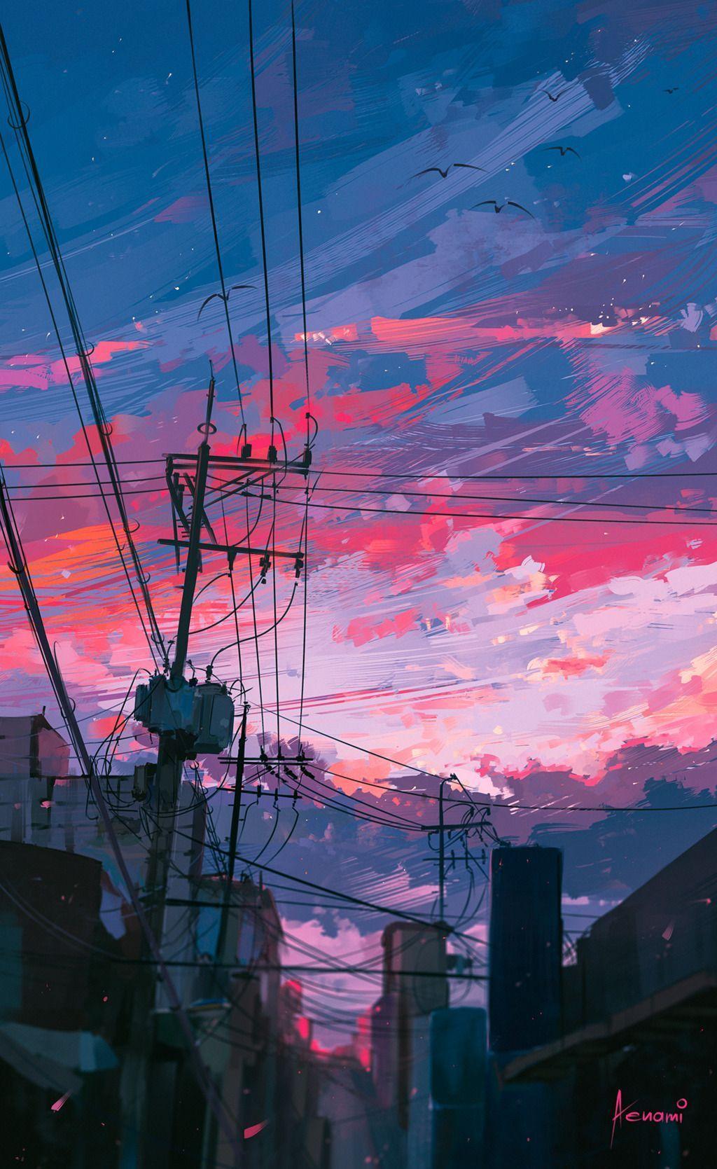 1024x1669 Phong cảnh Anime Aesthetic Hình nền