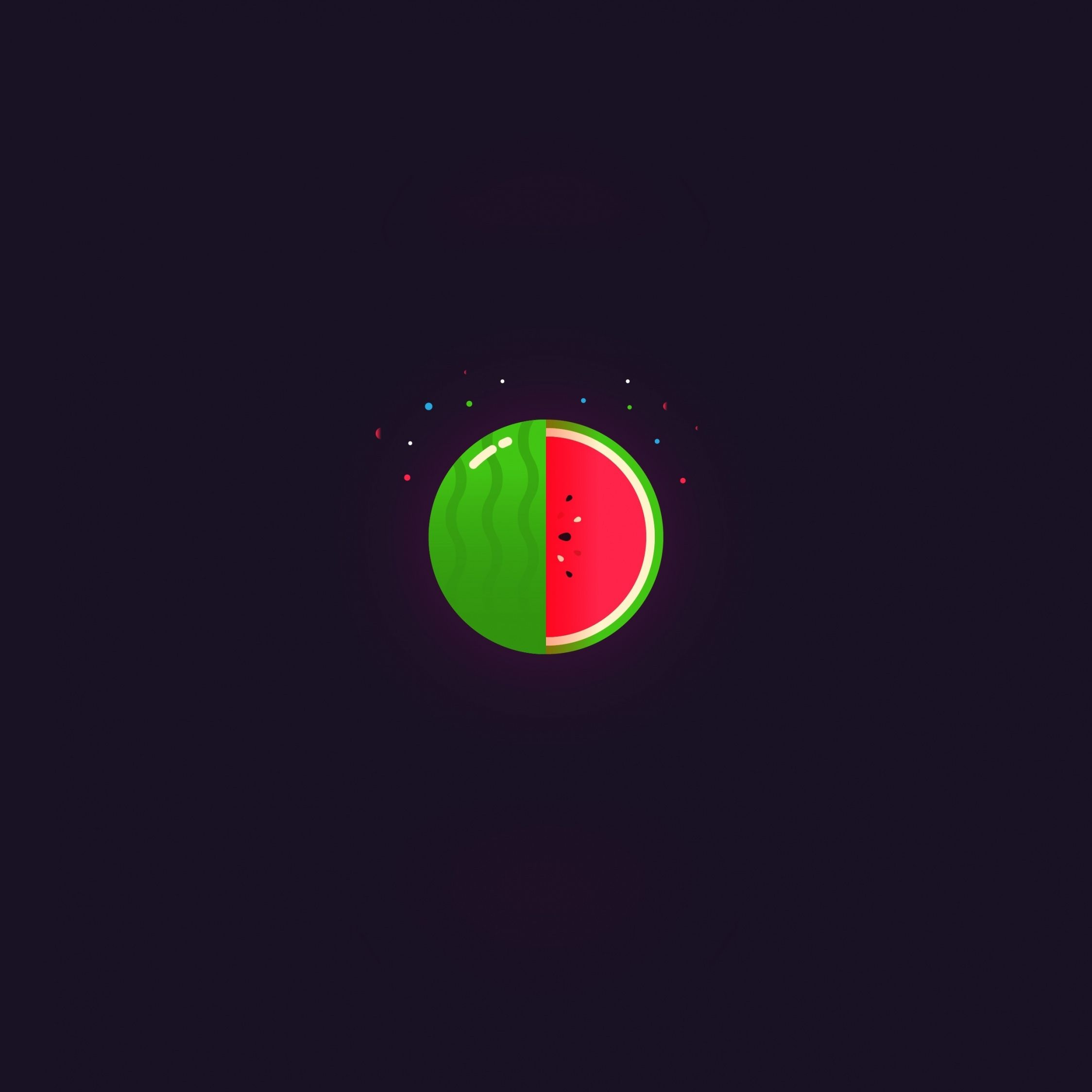 2248x2248 Download 2248x2248 wallpaper watermelon, fruit, minimal, ipad air