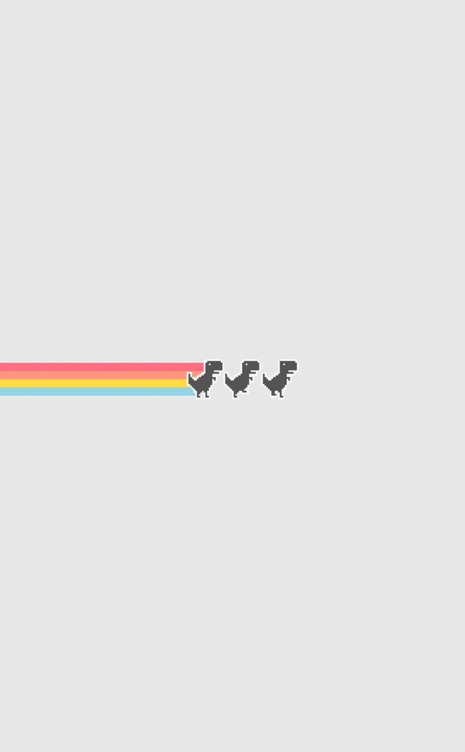 950x1534 Game, trex, the run, minimal wallpaper. Minimal